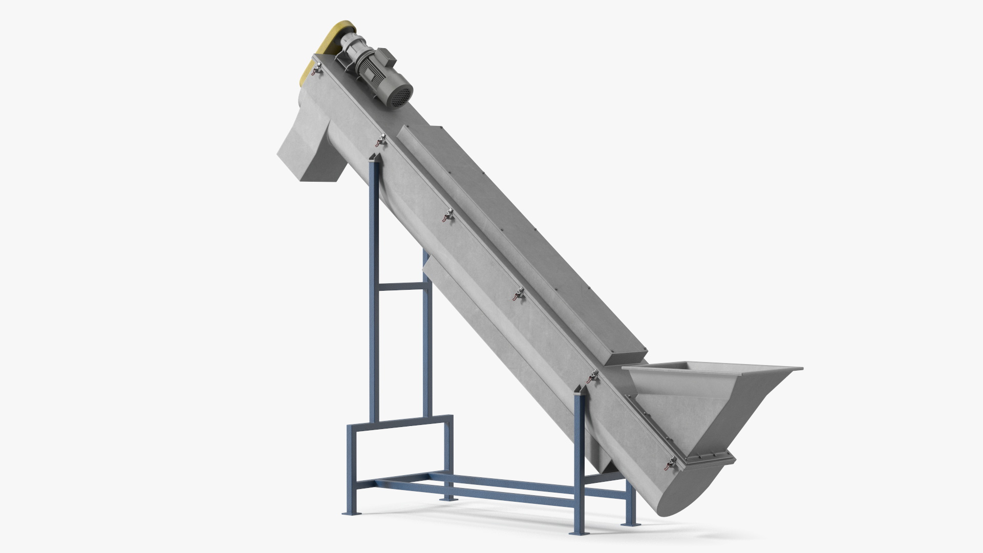 3D Inclined Screw Conveyor model