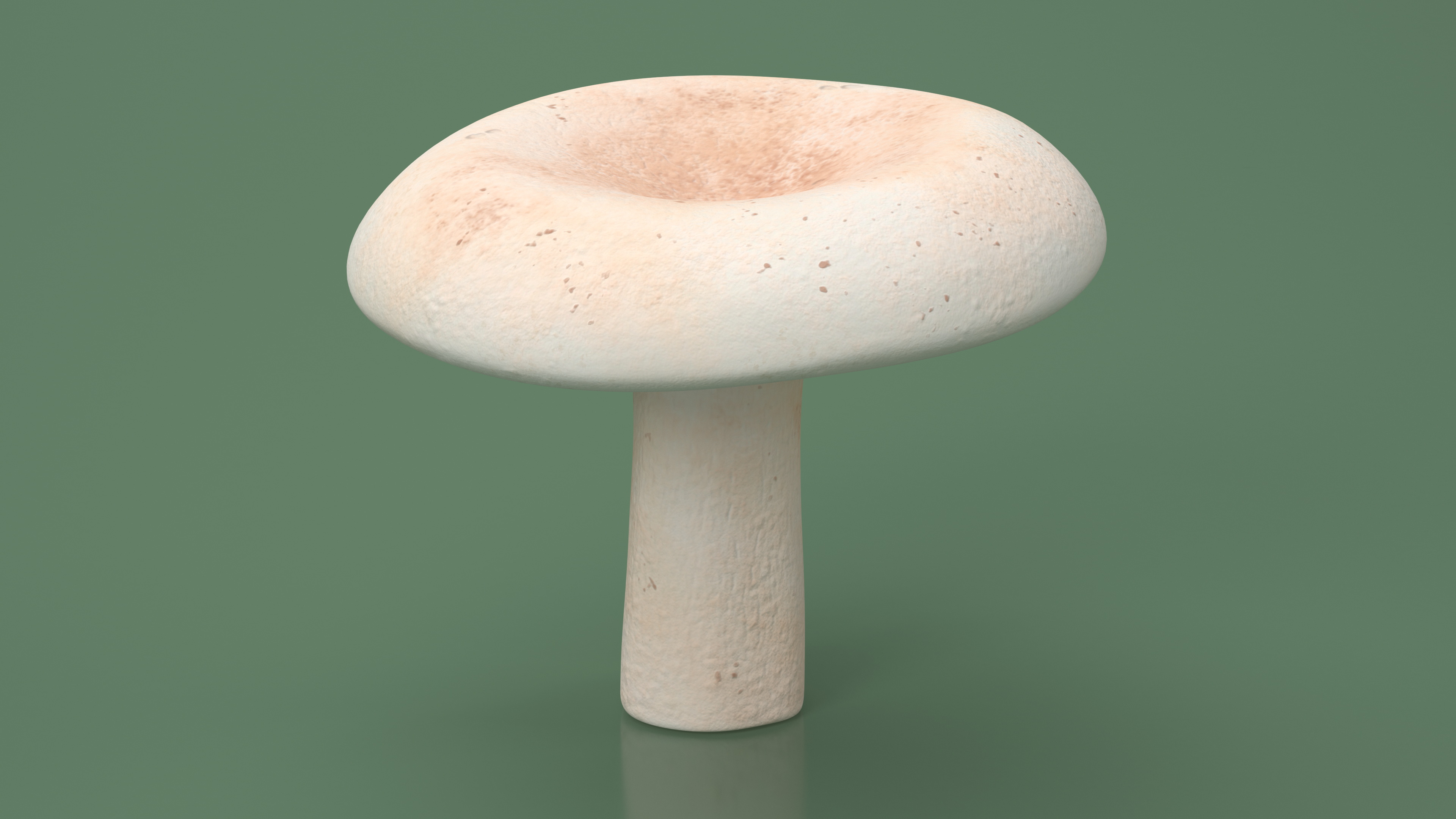 3D Milk Mushroom model