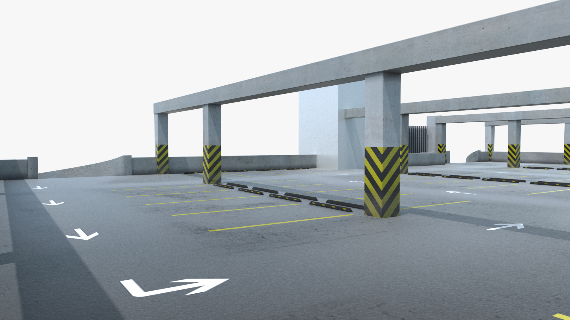 Car Parking Building Fur 3D model