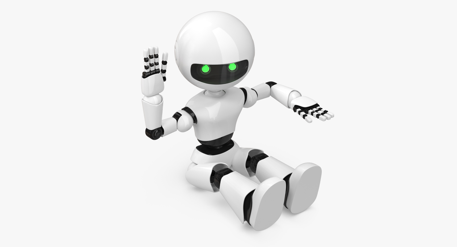 Modern Robot Rigged 3D model