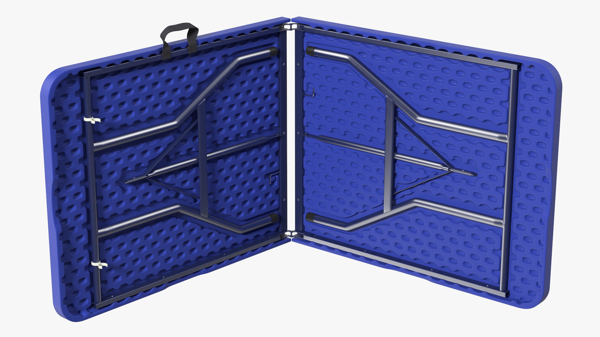 Blue Adjustable Folding Table 3D model