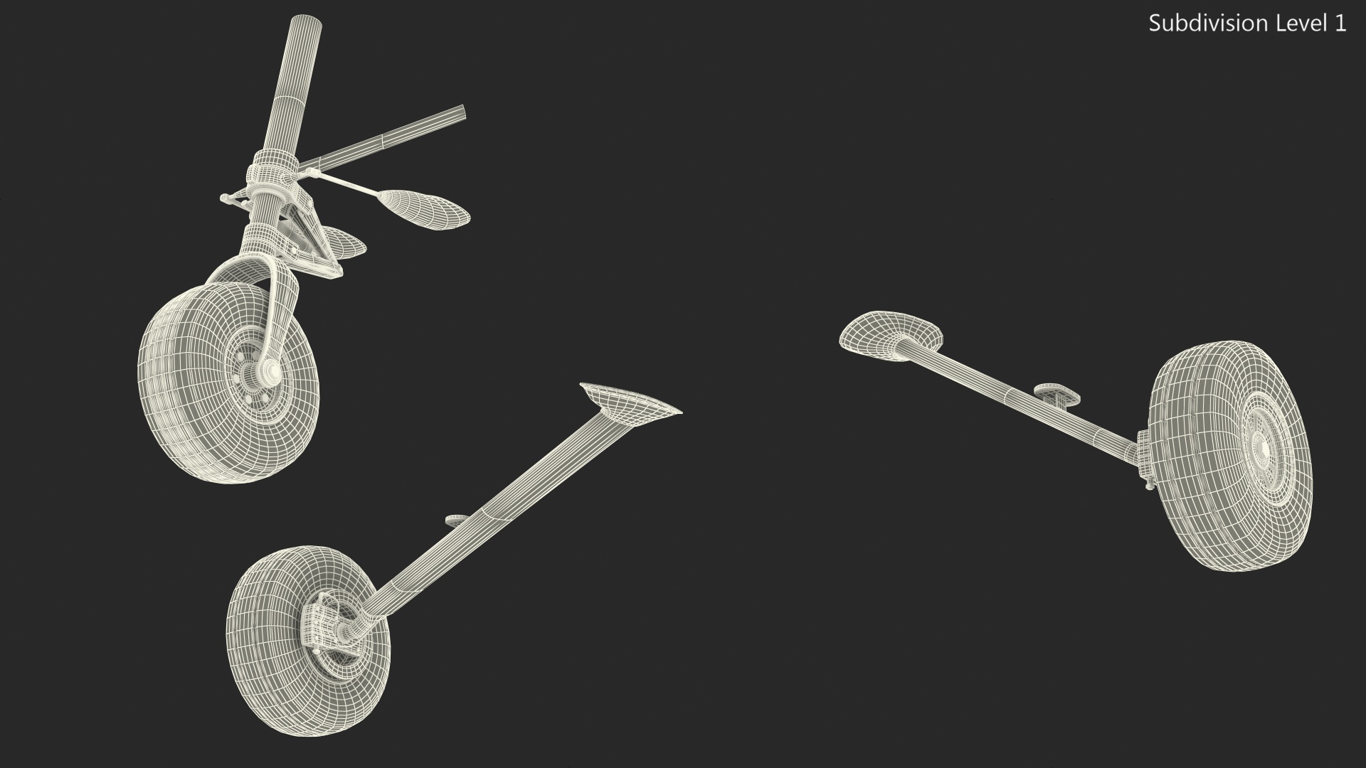 Small Aircraft Landing Gear 3D