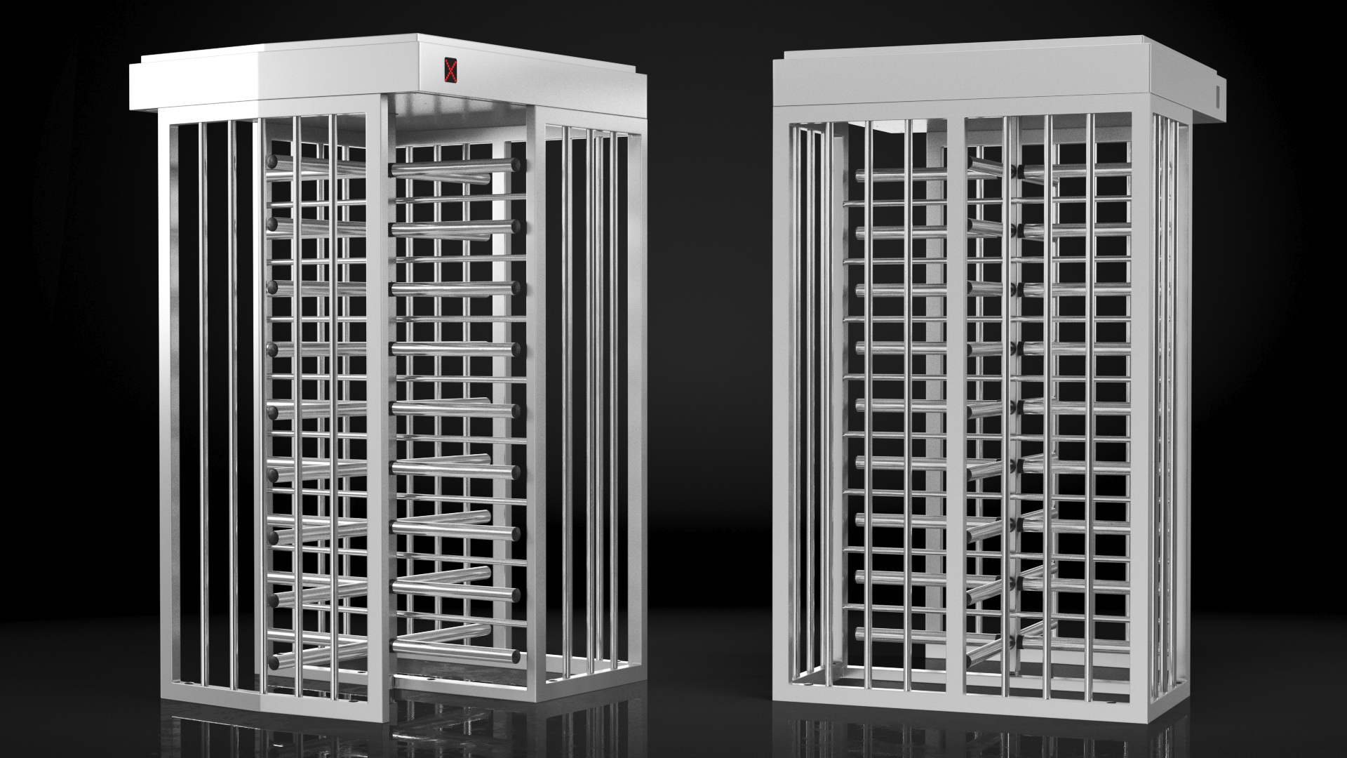 3D model Full Height Security Turnstile