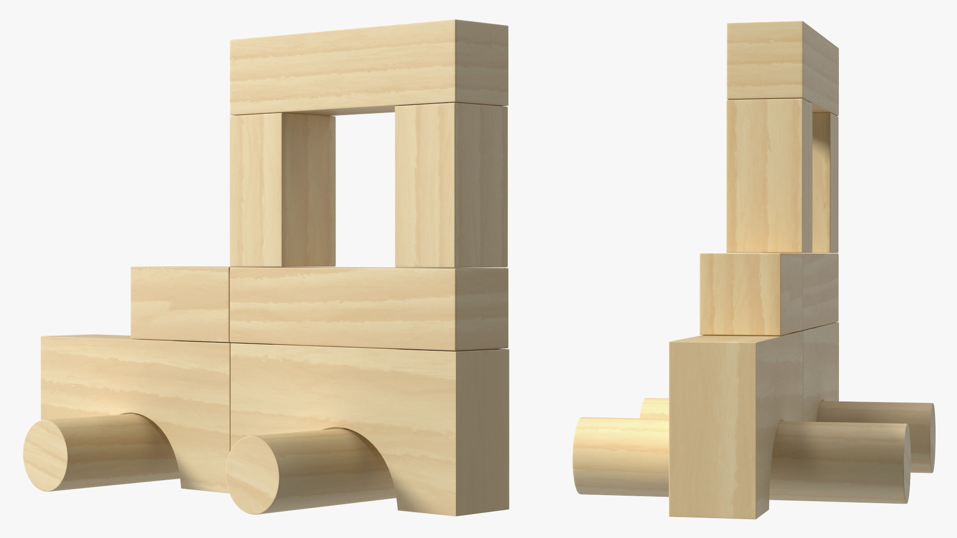 3D model Wooden Constructor Car for 3D Print