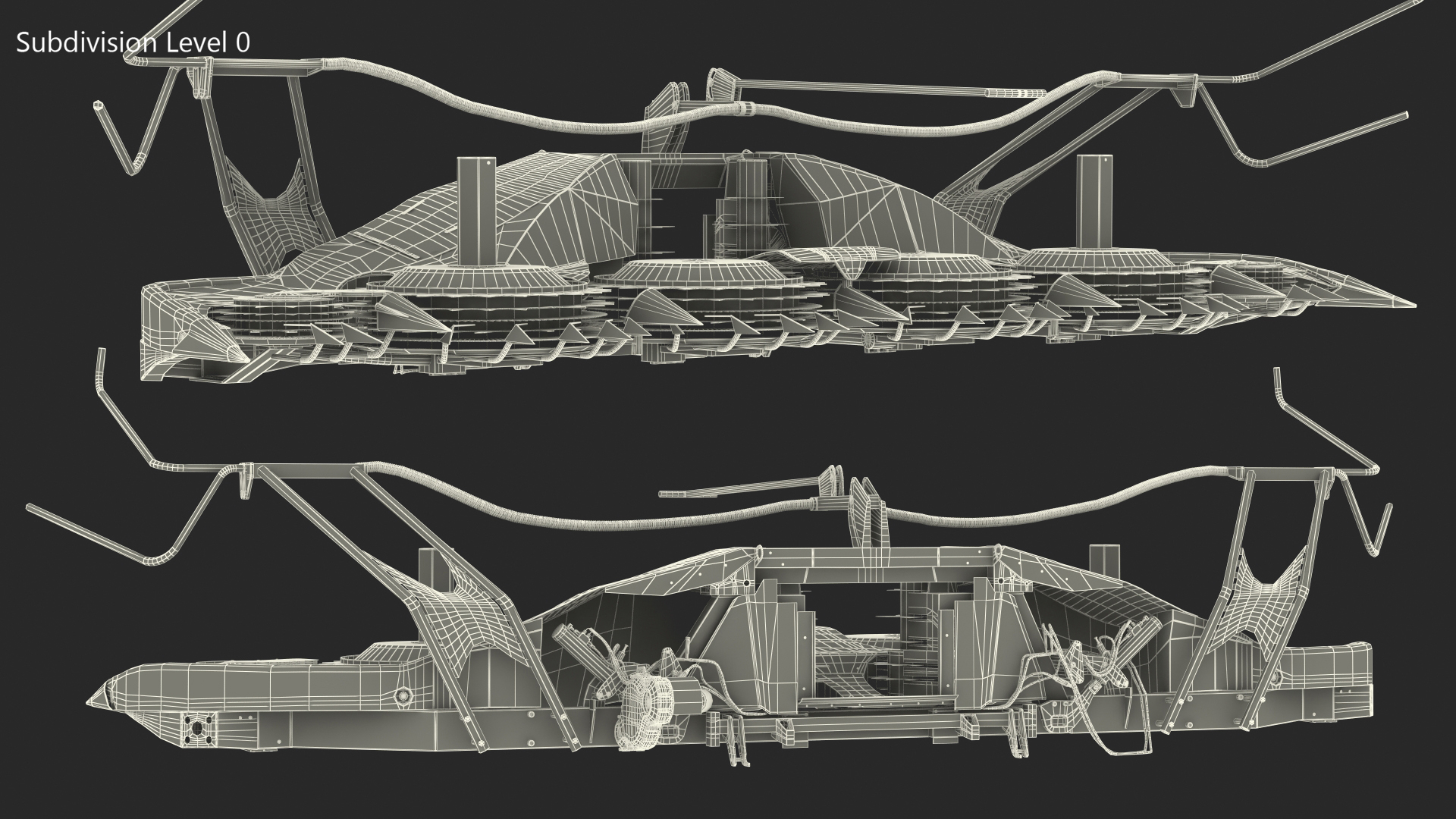 Rotary Corn Head Harvesting Unit 3D