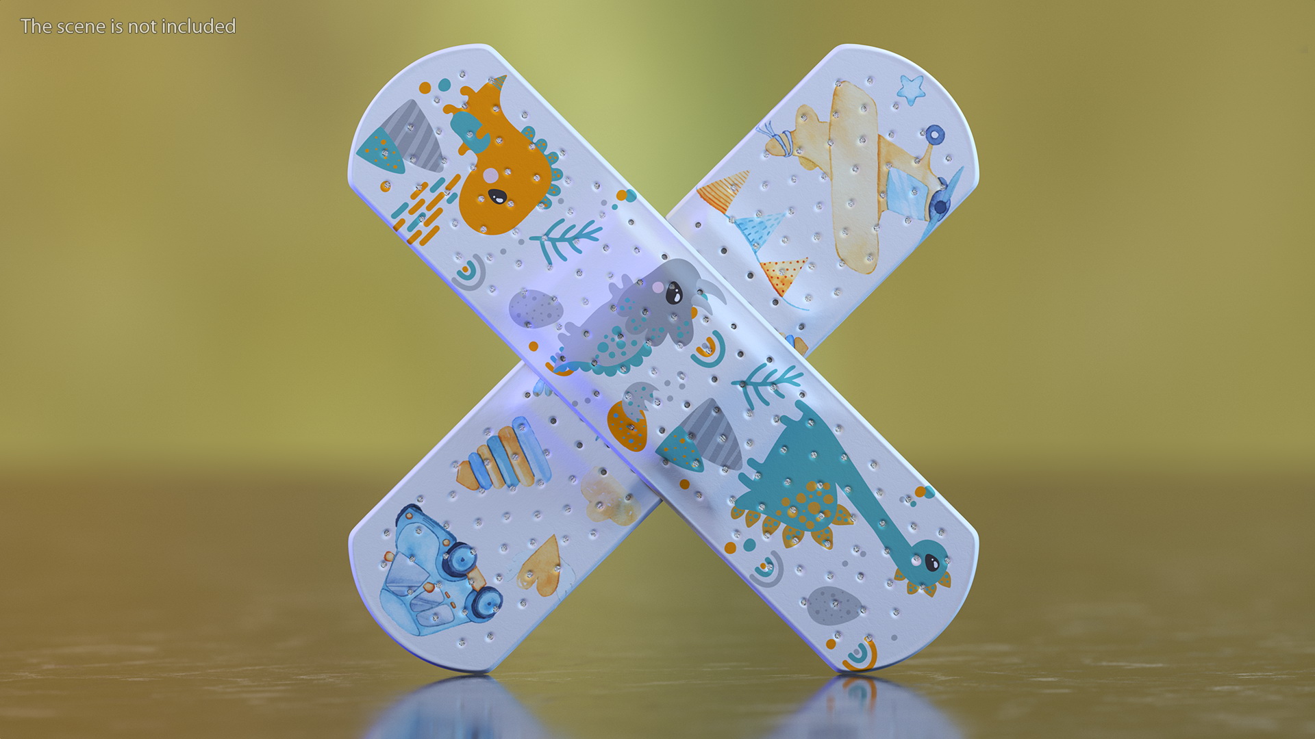 3D Cross Band Aid for Kids model