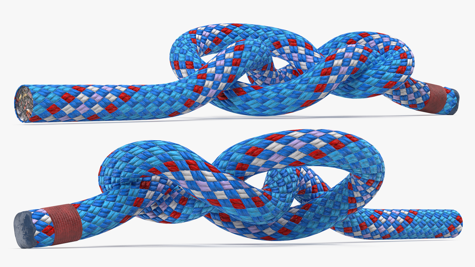 3D Figure 8 Bend Rope Knot model