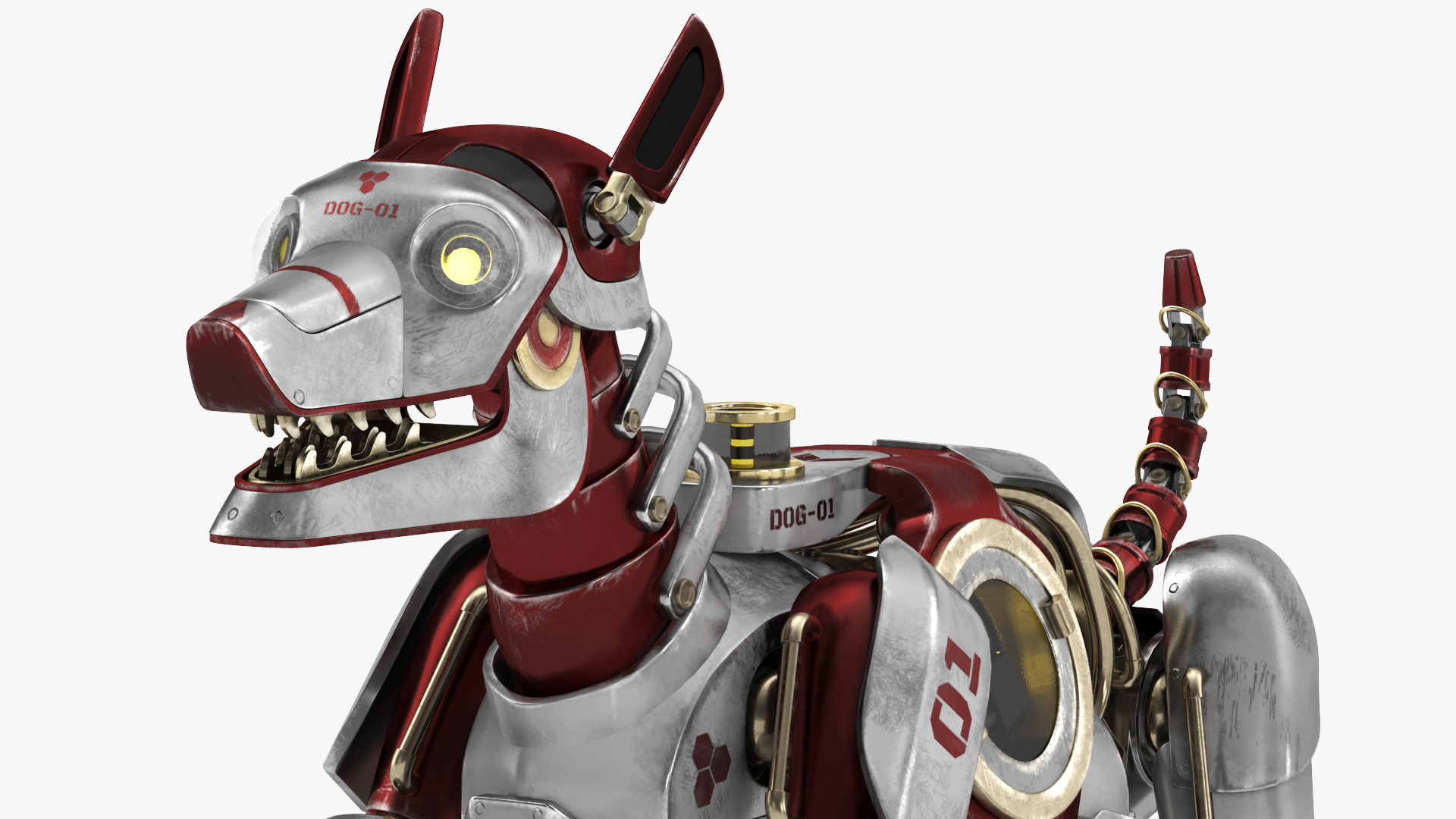 3D model Futuristic Robotic Dog Concept