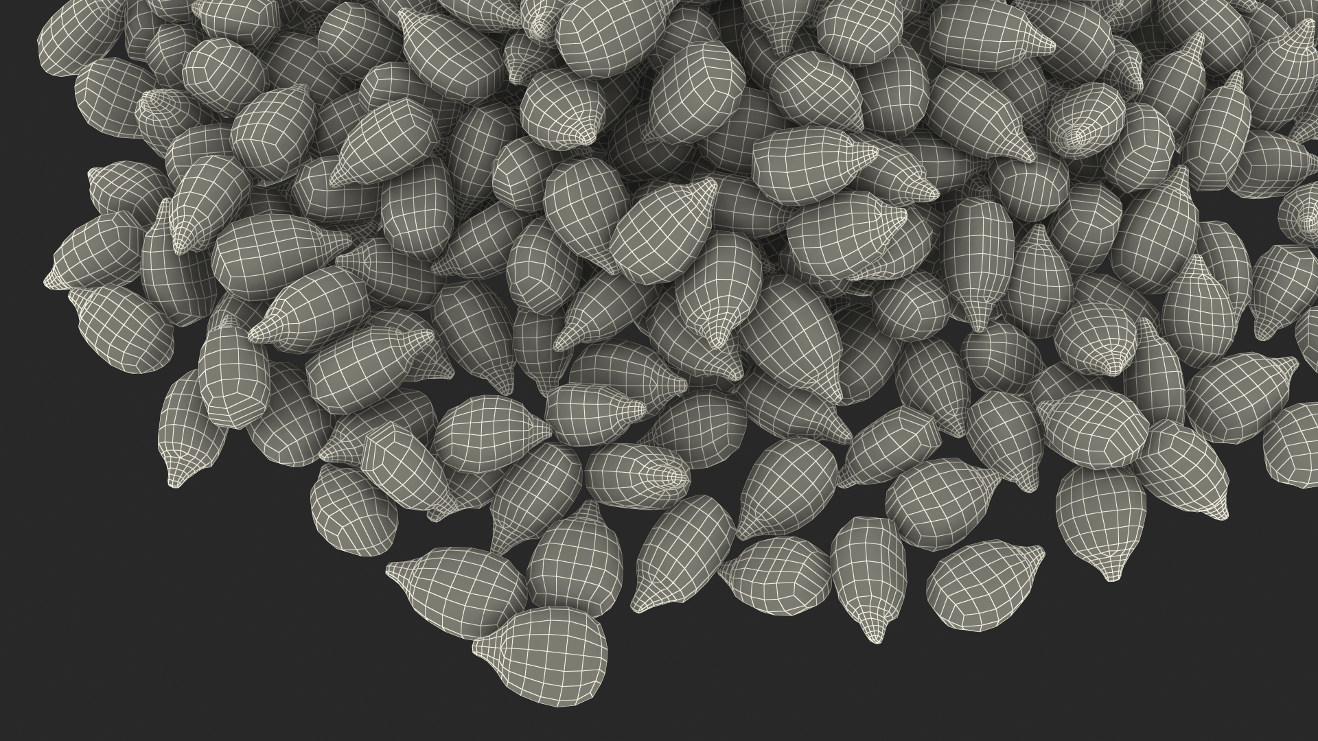 3D model Corn Seeds Pile