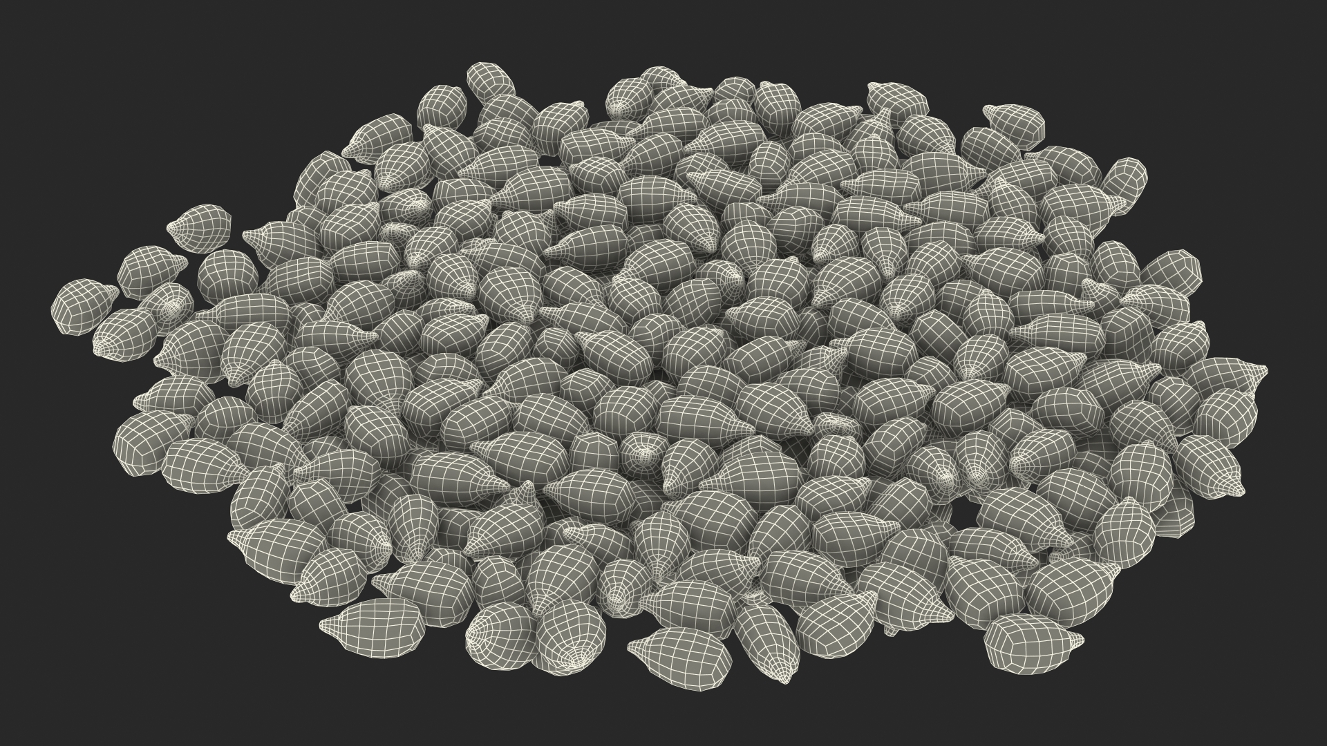 3D model Corn Seeds Pile