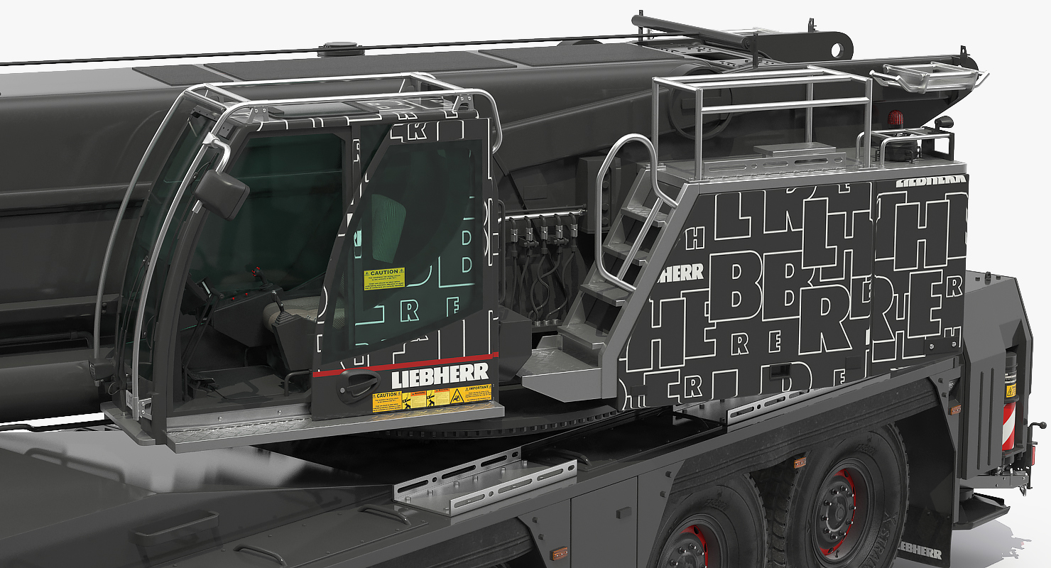 3D model Mobile Crane Liebherr LTM 1450 81 Rigged