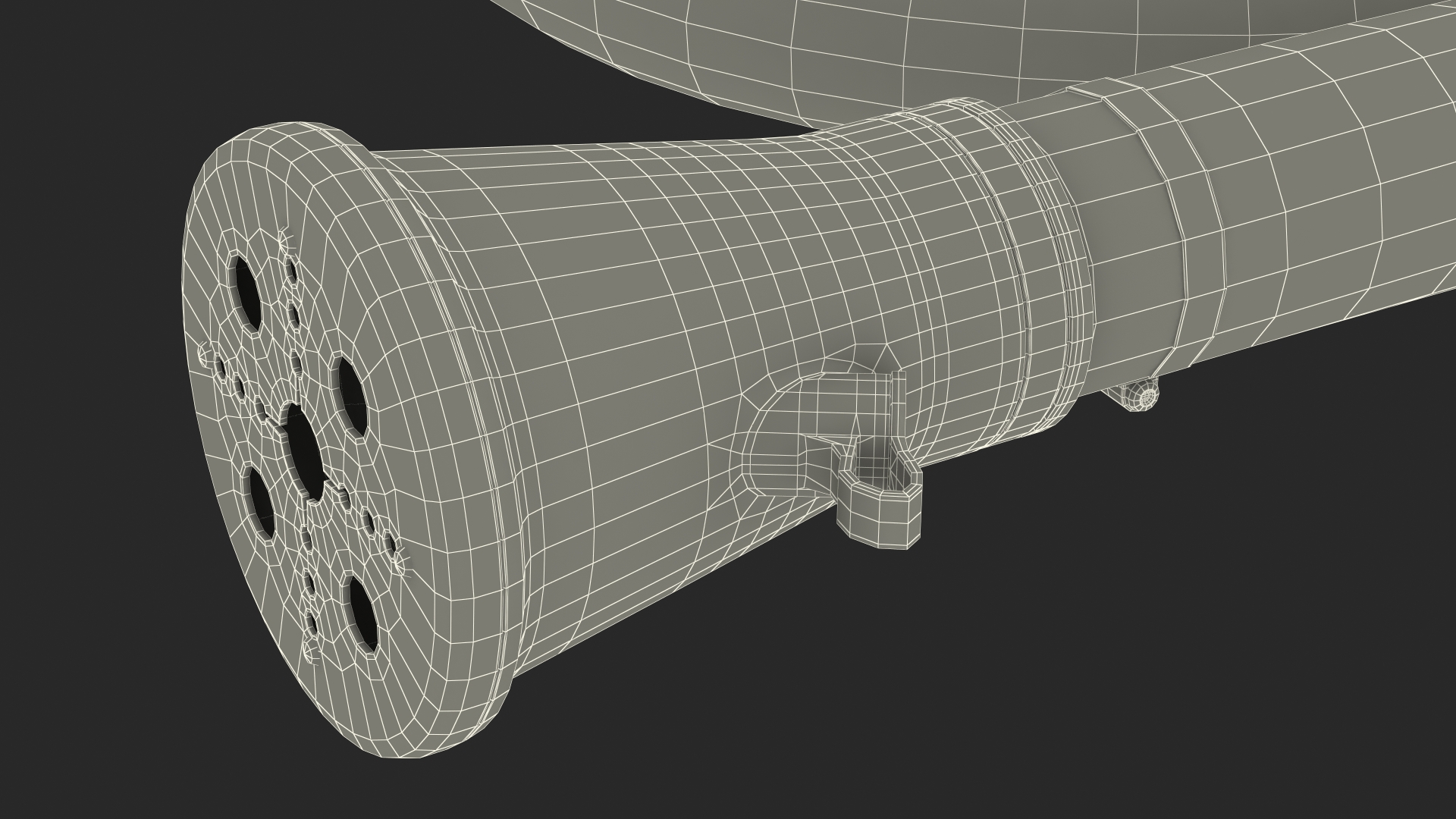 3D model Exhaust Fume Extraction System Twin Duct