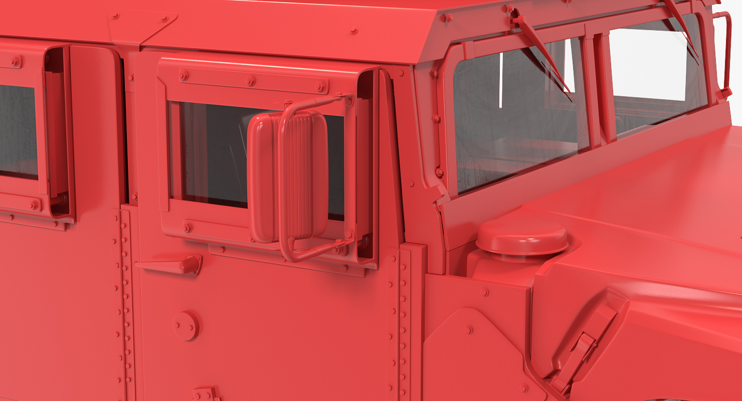 3D model Humvee M1151 Enhanced Armament Carrier Desert