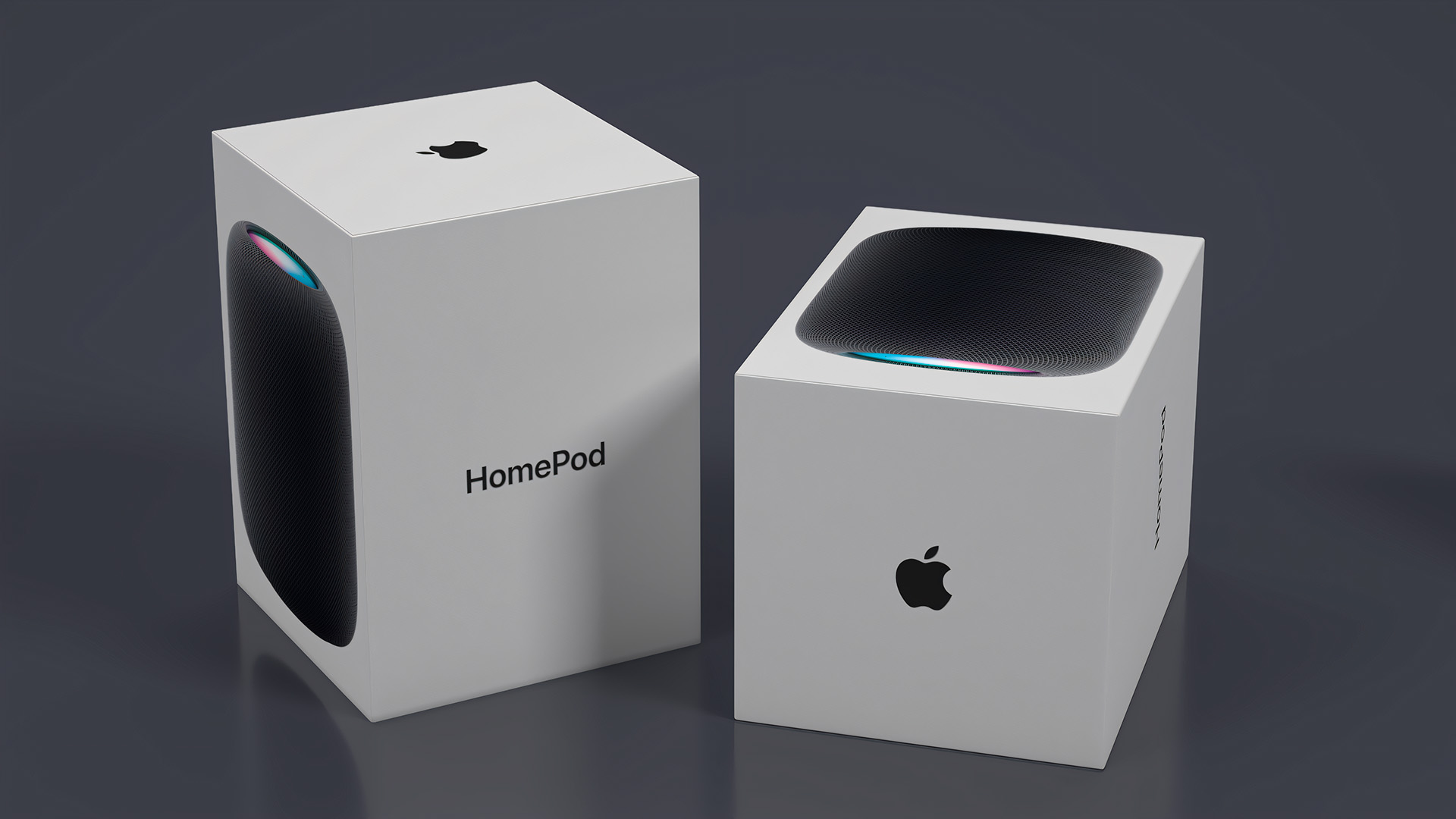 Apple HomePod Smart Speaker Packaging 3D