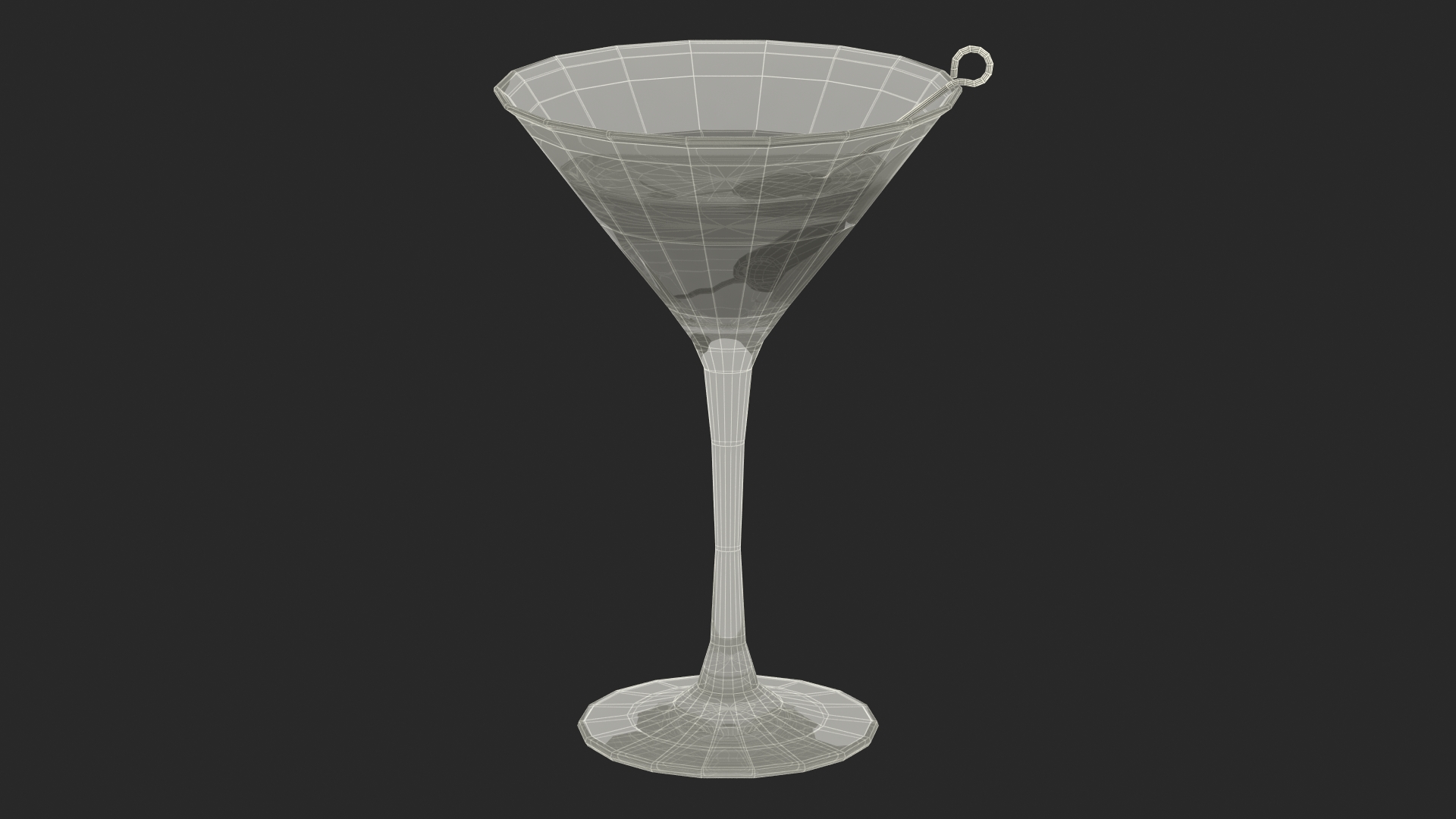 3D model Cocktail Glass of Martini