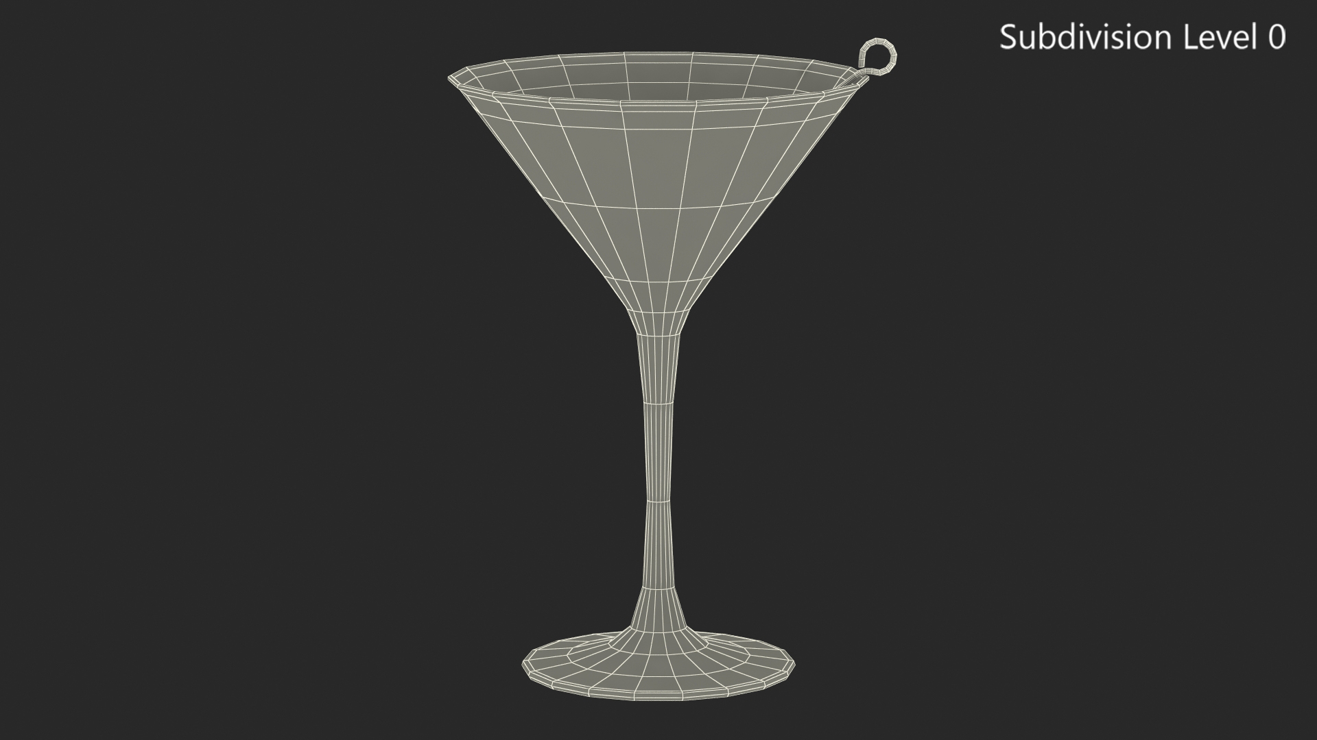 3D model Cocktail Glass of Martini