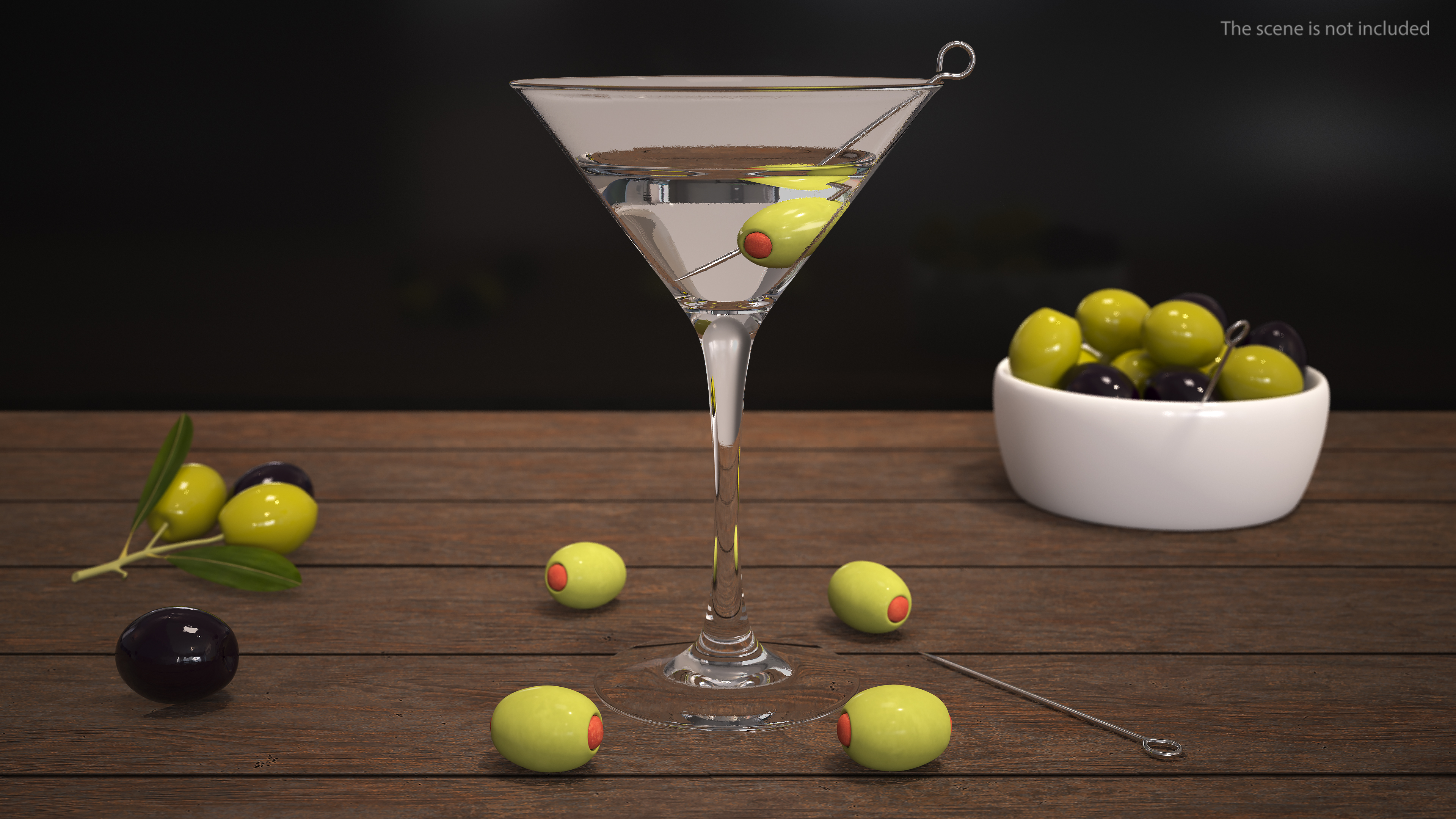 3D model Cocktail Glass of Martini