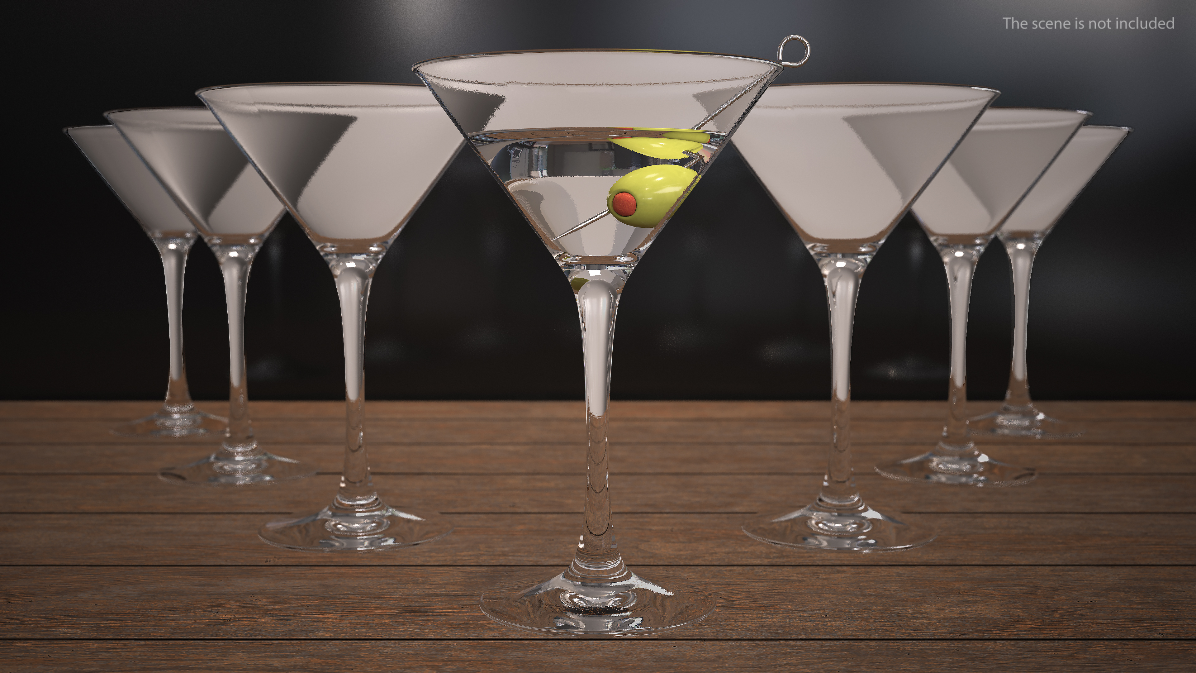 3D model Cocktail Glass of Martini