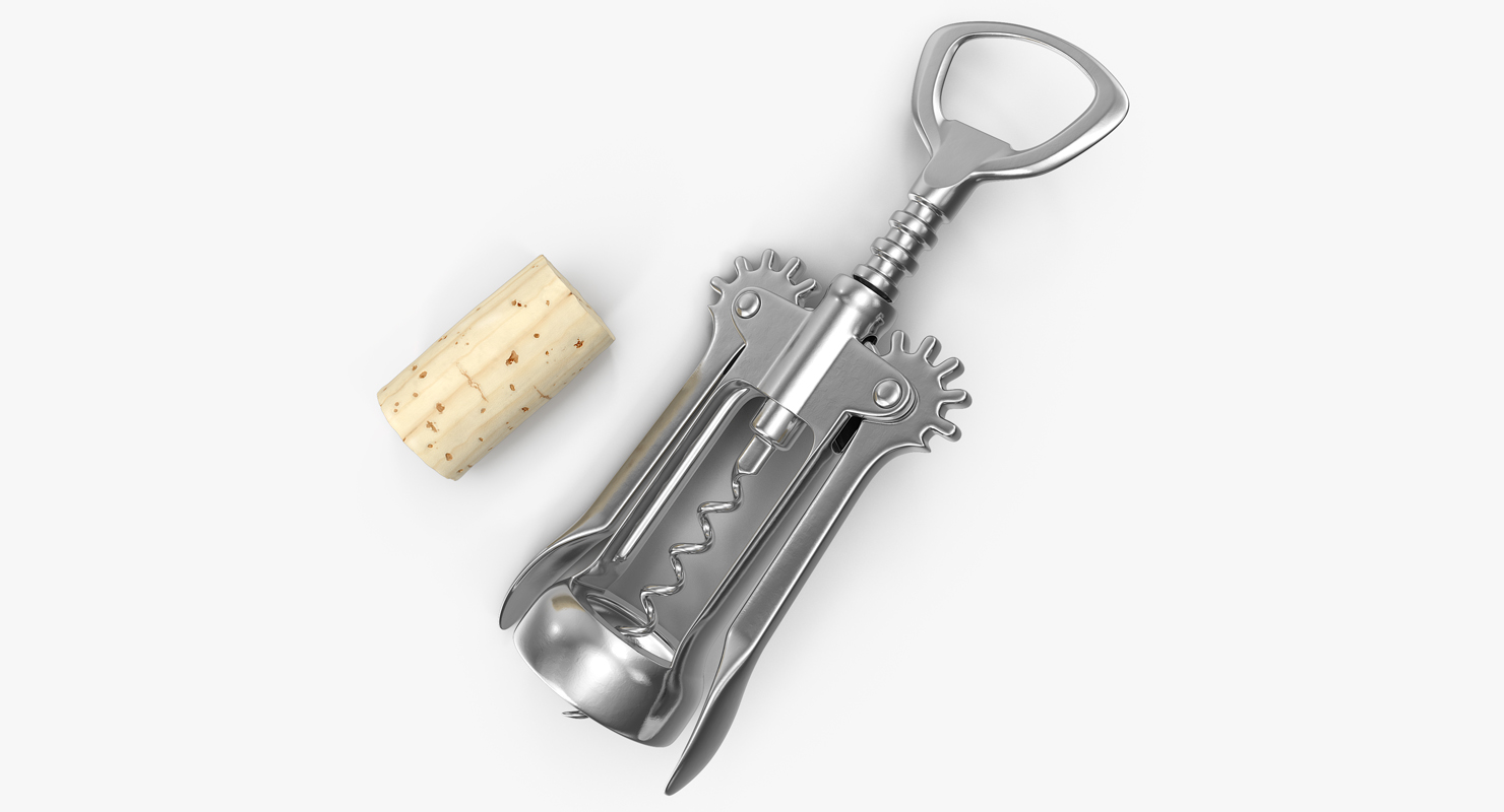 Wing Corkscrew with Cork 3D model