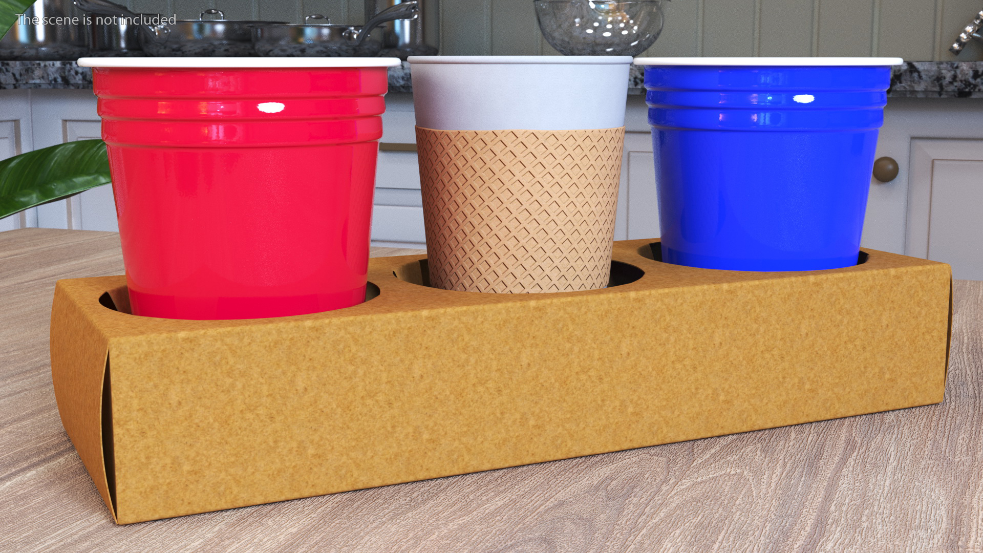 Paper Board Cup Holder 3D