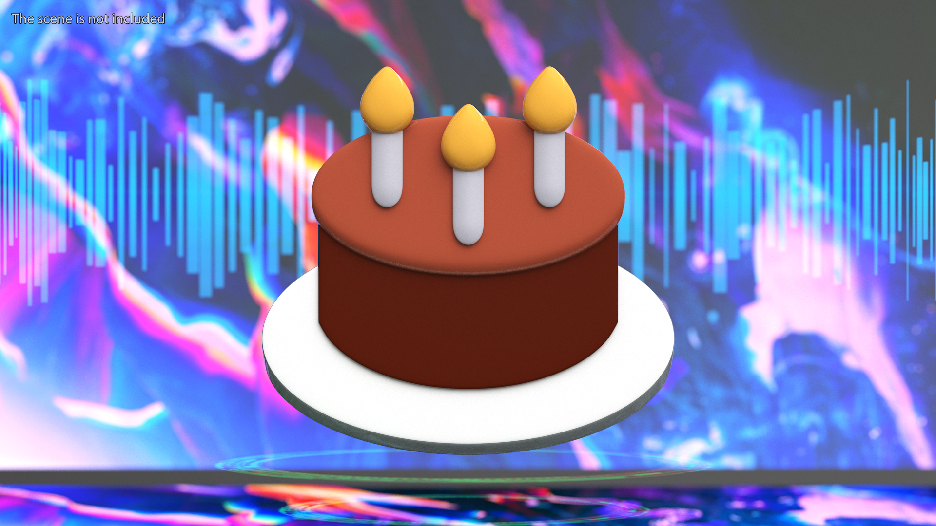 Birthday Cake Emoji 3D model