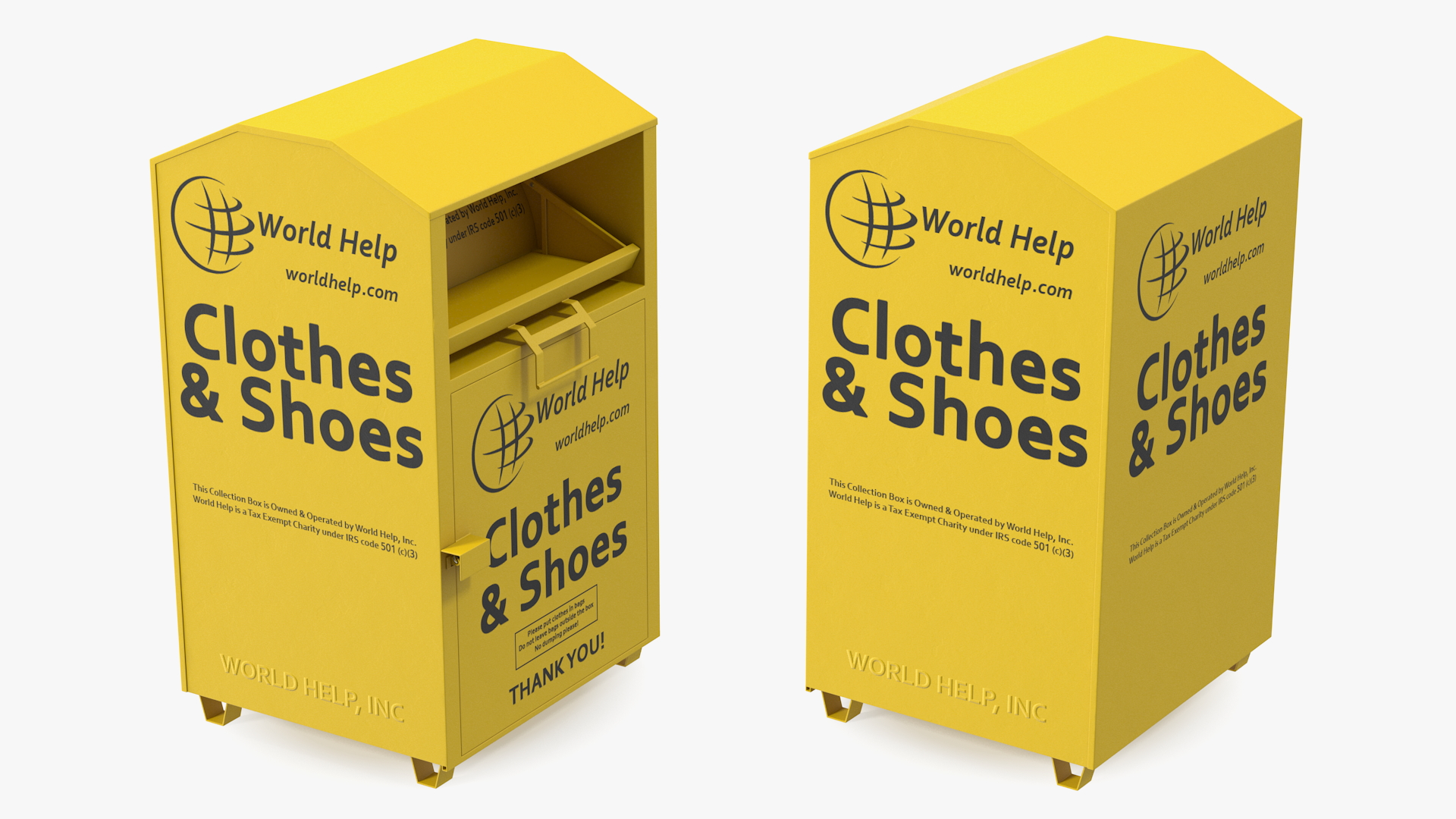 3D Clothes and Shoes Drop Box