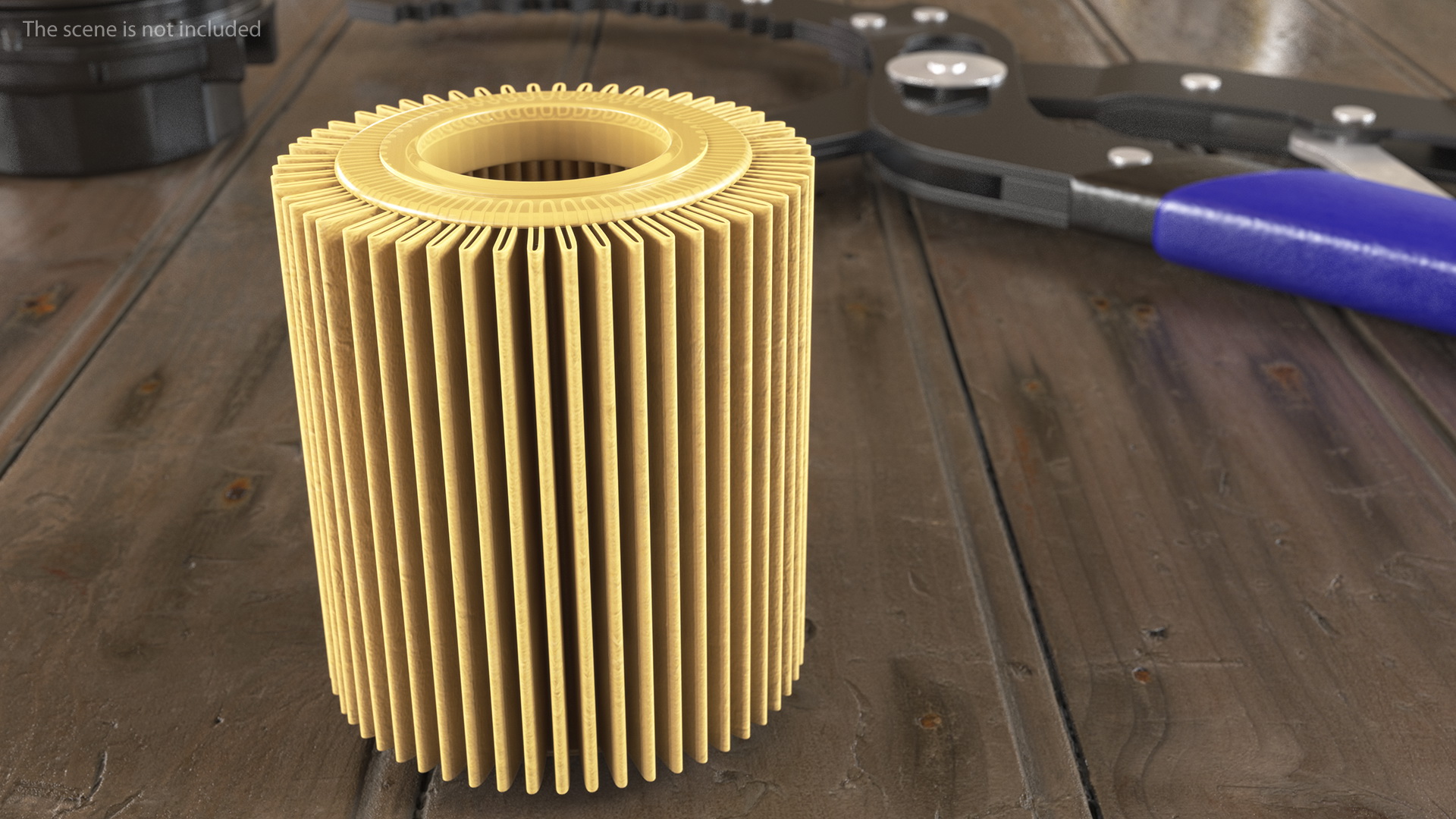 3D Oil Filter Element model