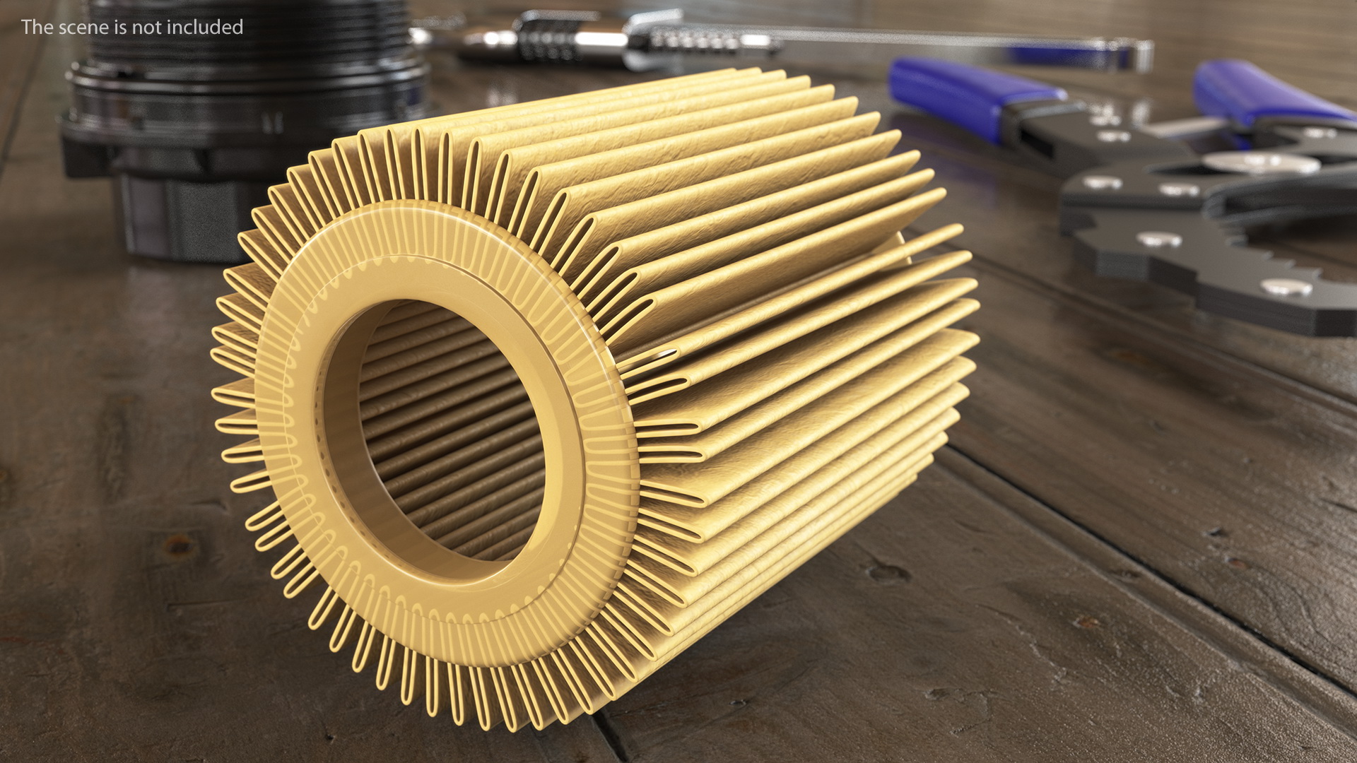 3D Oil Filter Element model