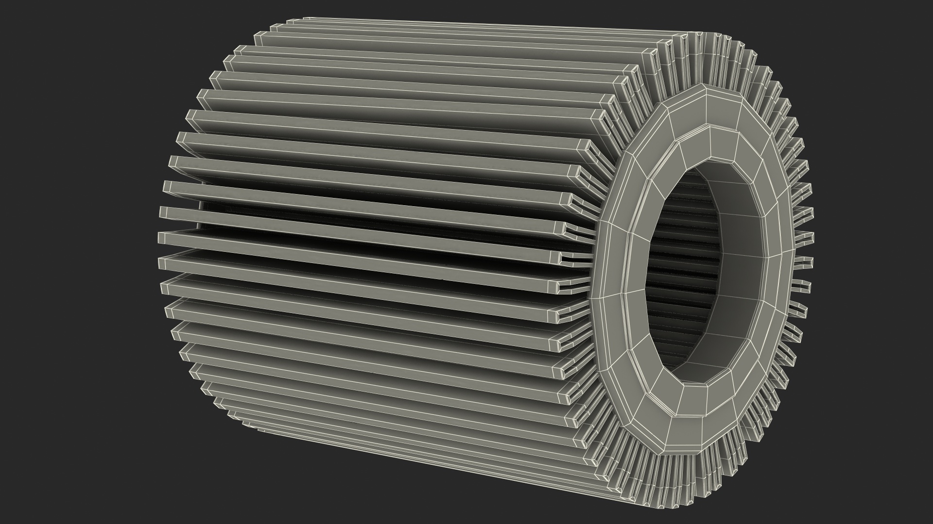 3D Oil Filter Element model