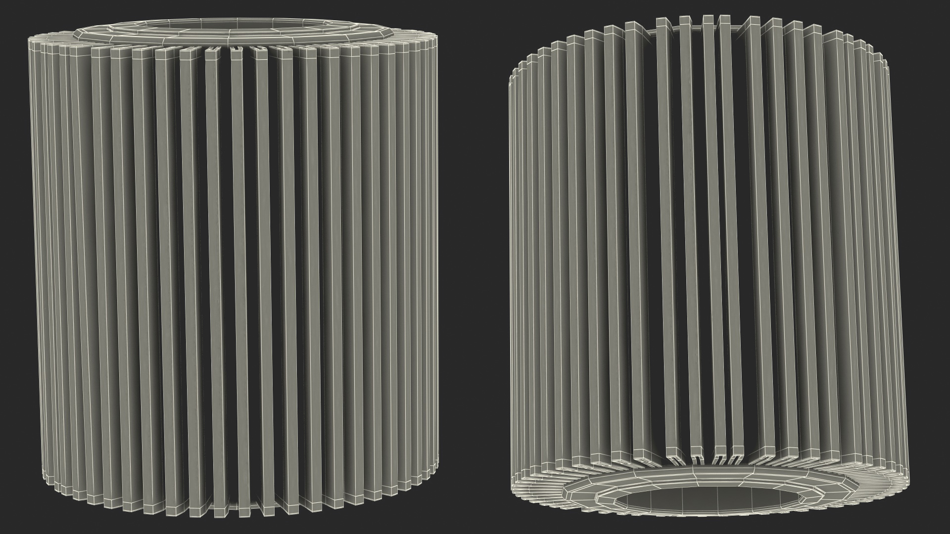 3D Oil Filter Element model