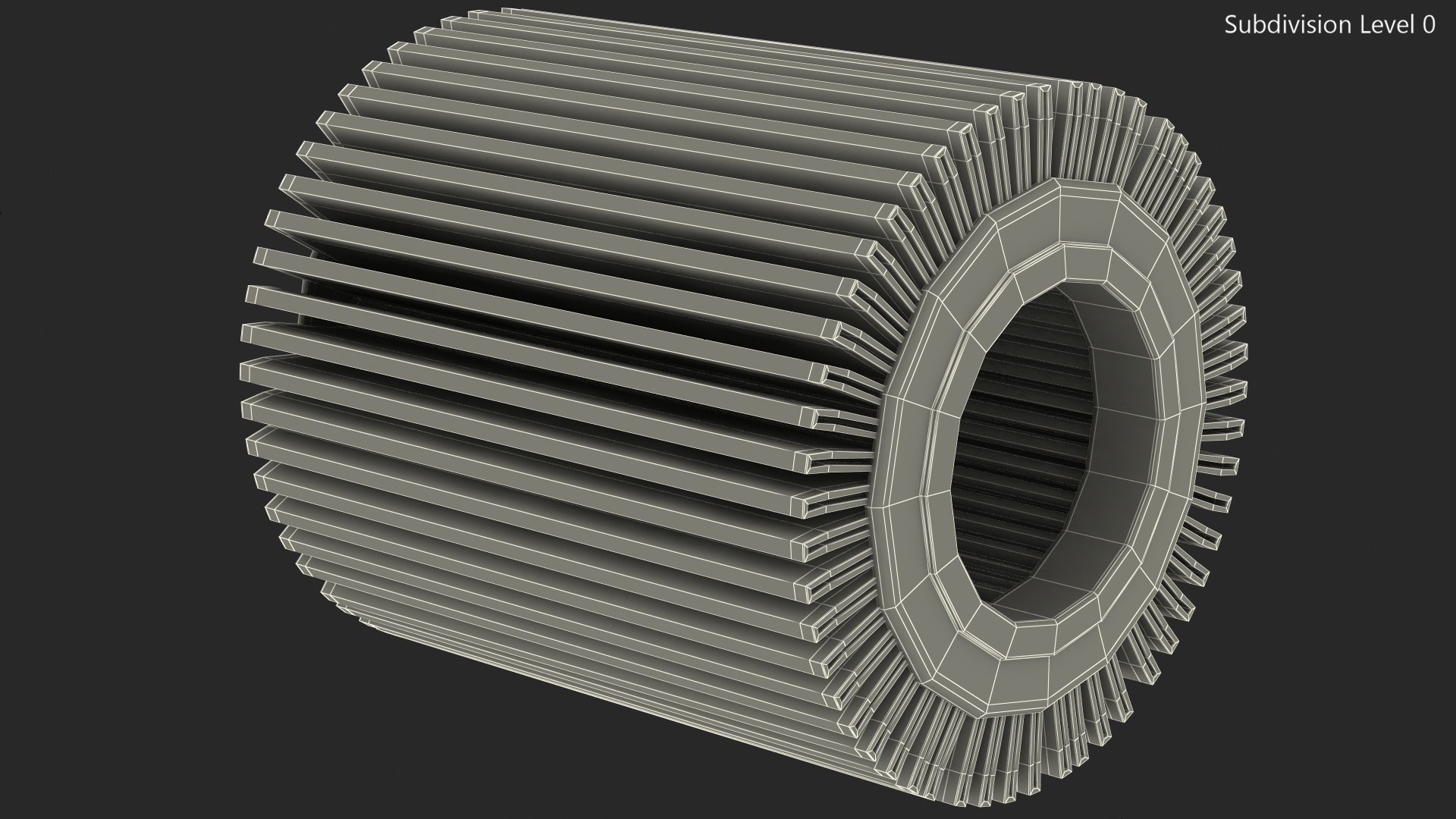 3D Oil Filter Element model