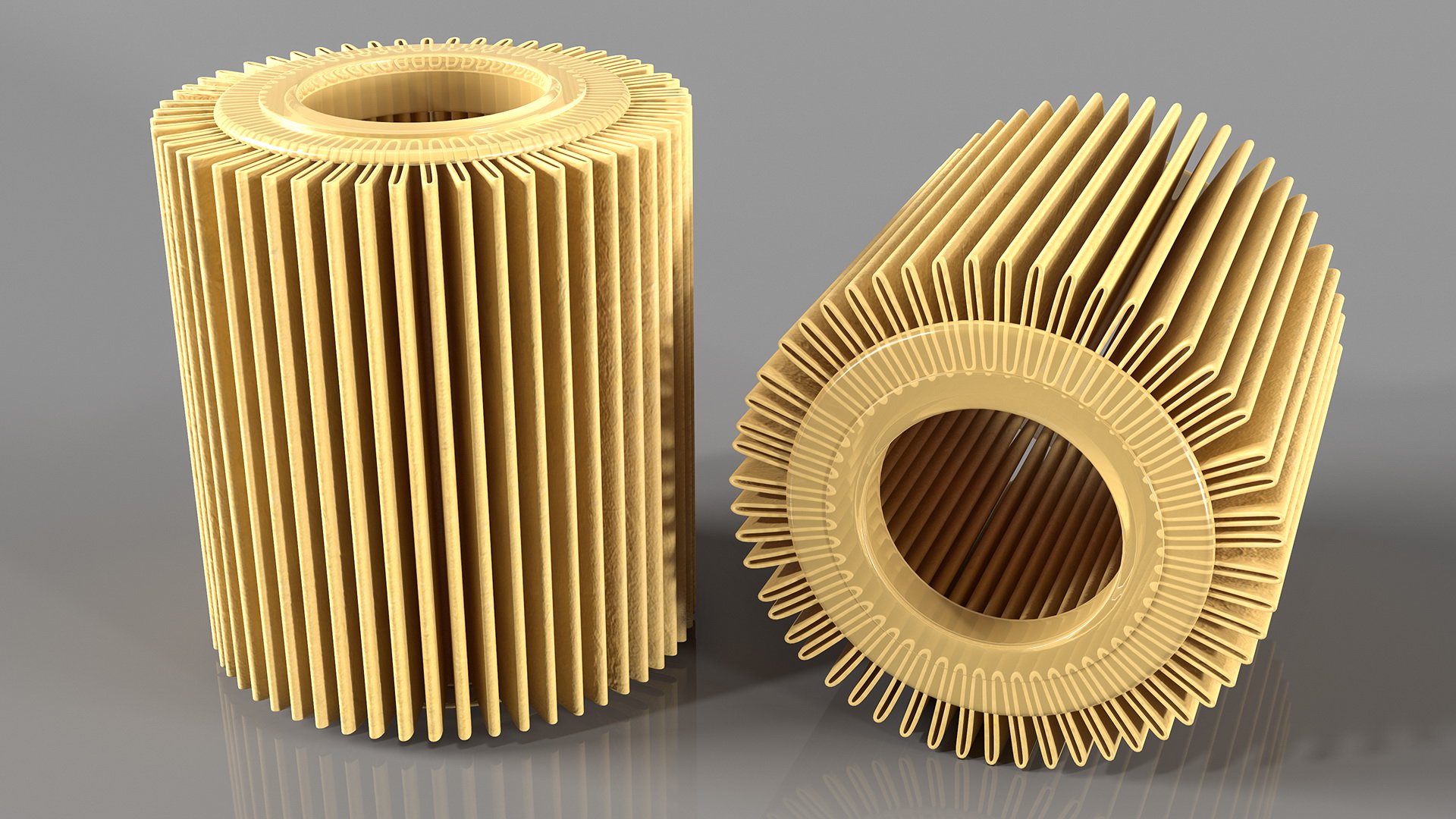 3D Oil Filter Element model