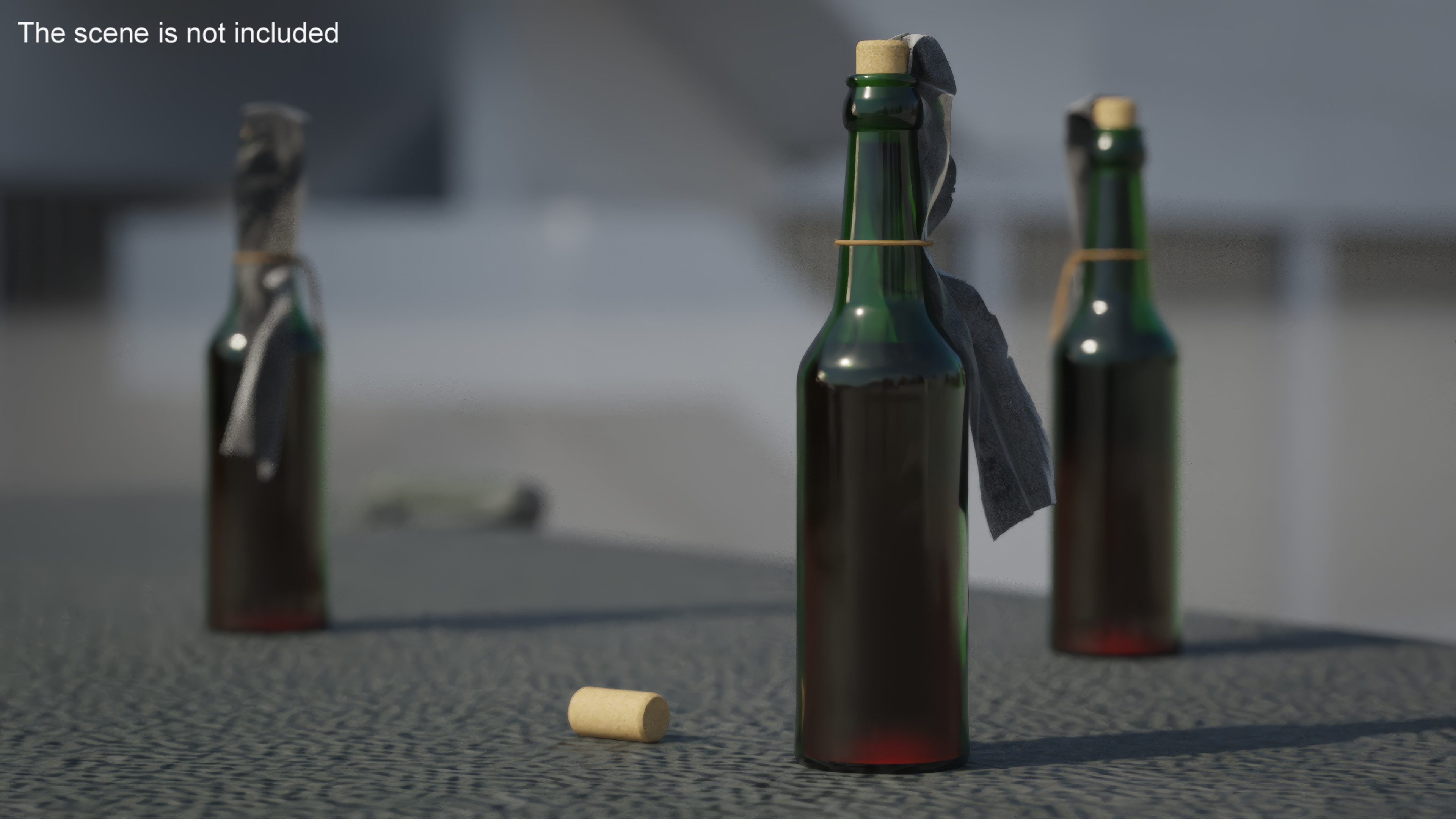 3D model Bottle Bomb Fur