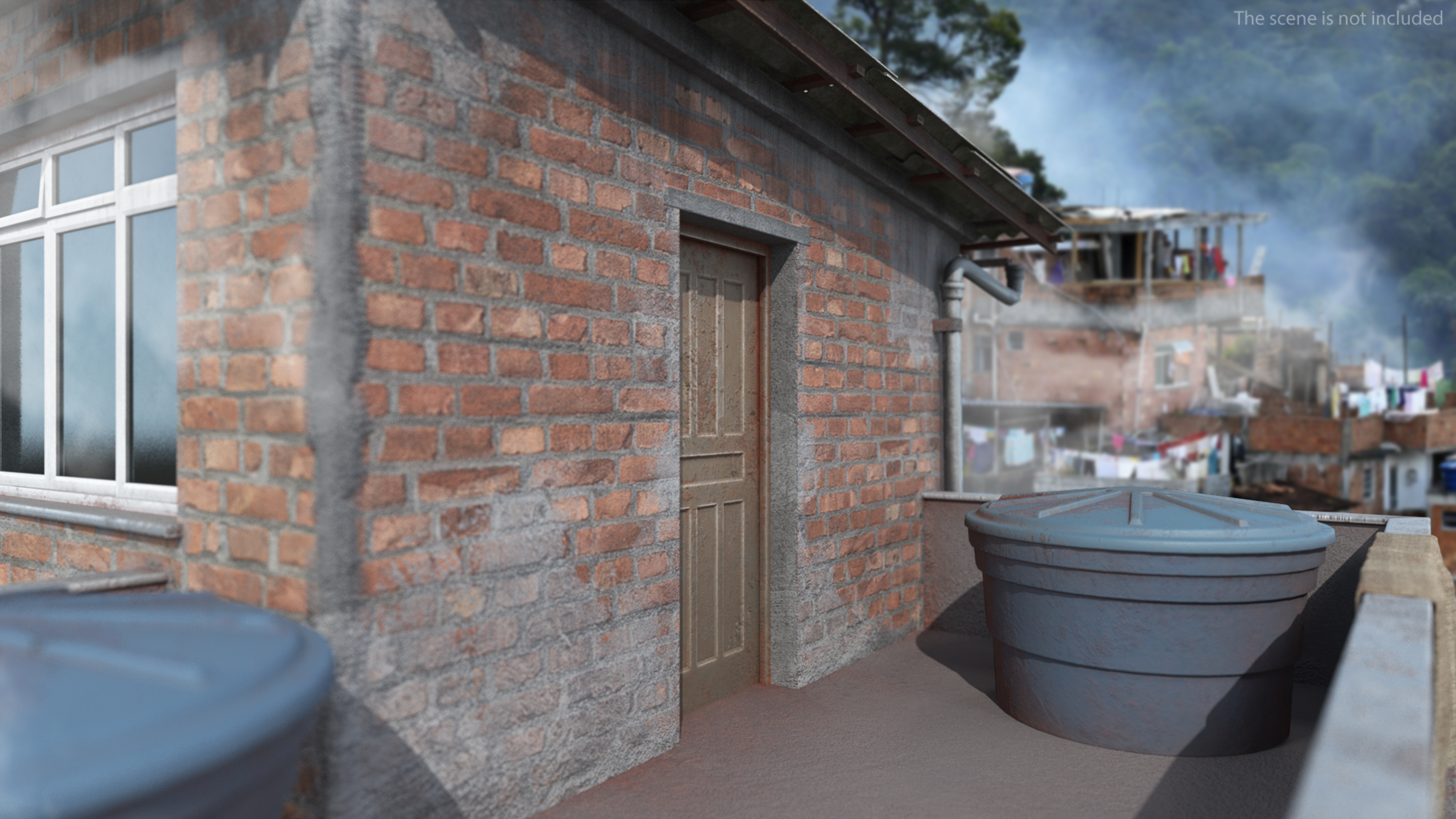 3D model Old Rio Favela House