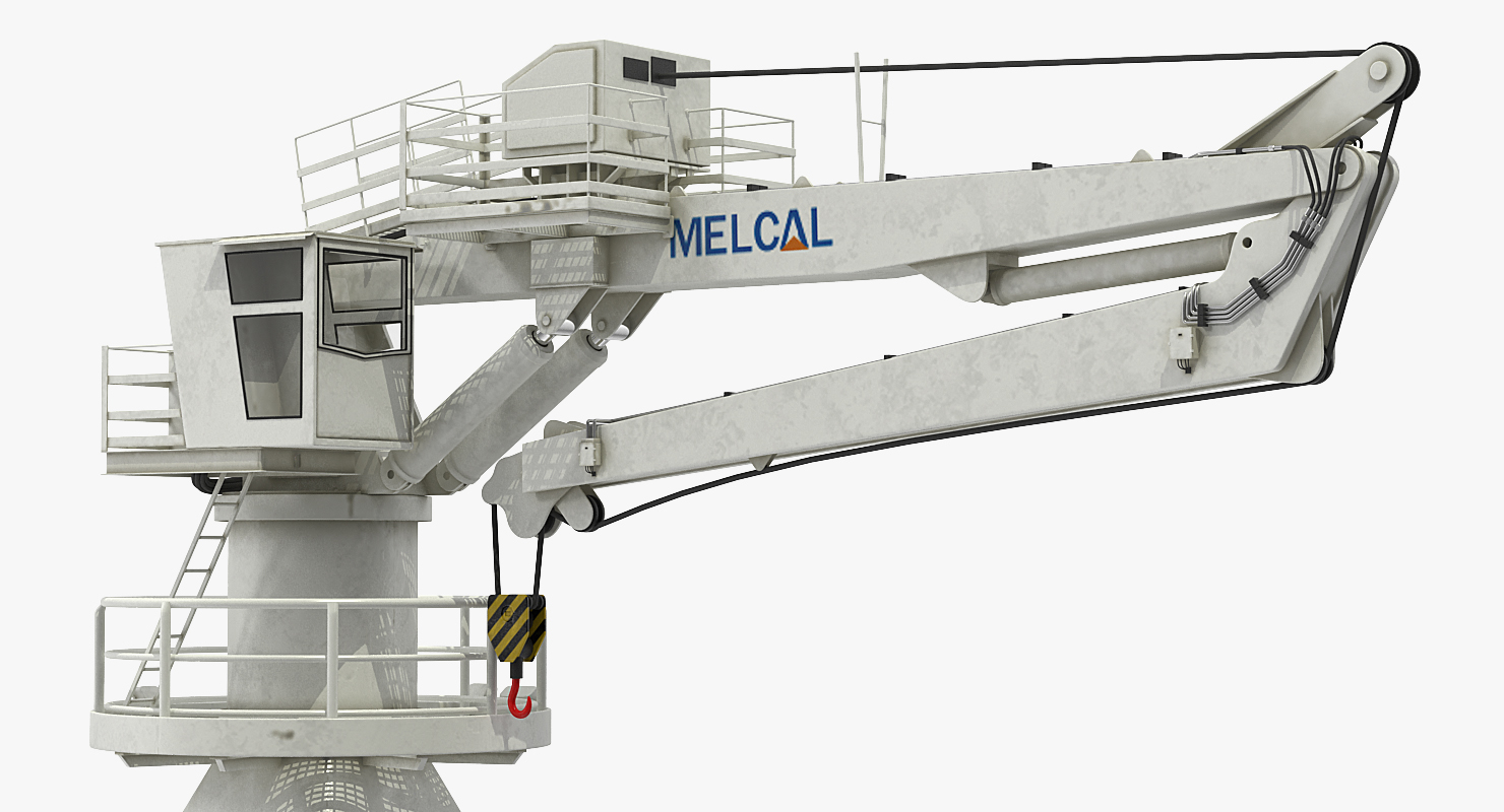 3D Crane on Ship model