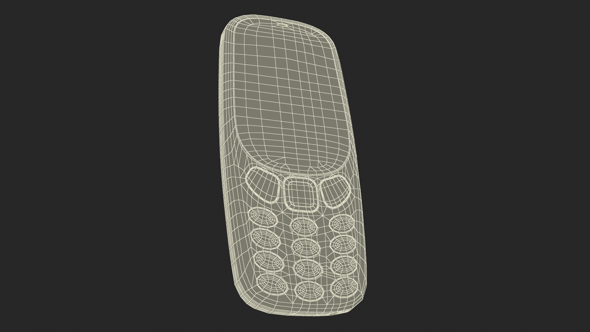 Blue Nokia 3310 New Lights On 3D model