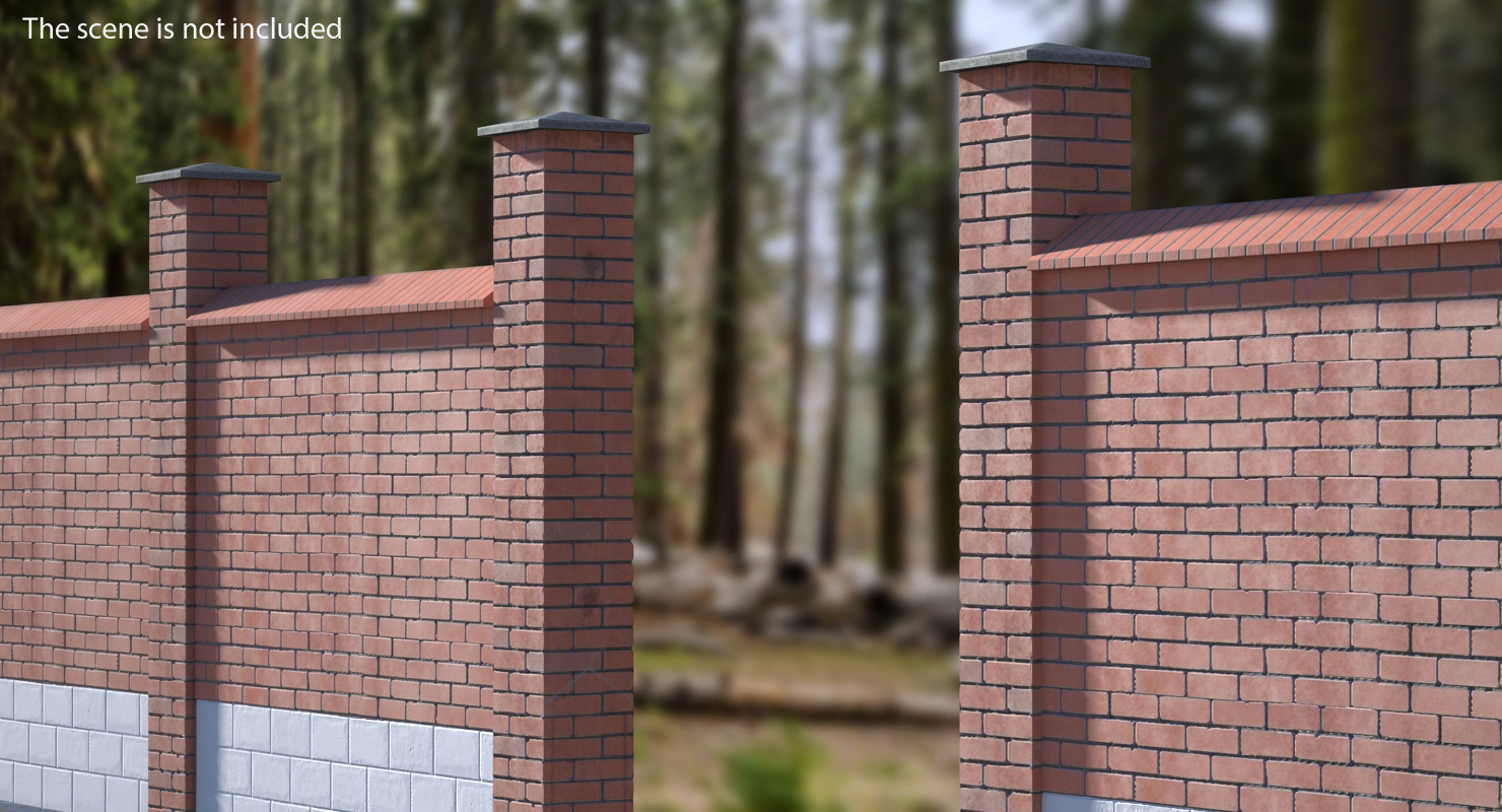 Brick Pillar 3D