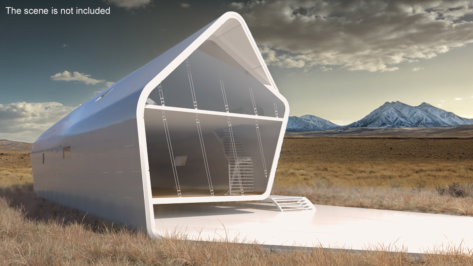 Futuristic House Happy Future 3D model