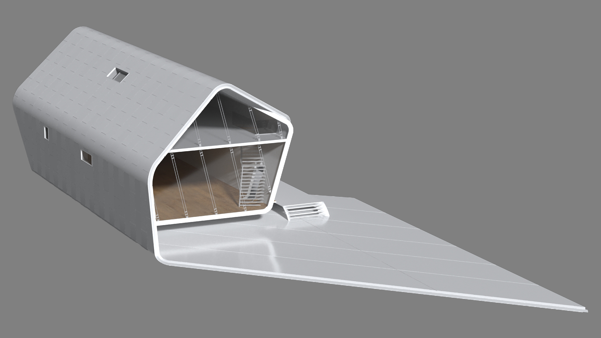 Futuristic House Happy Future 3D model