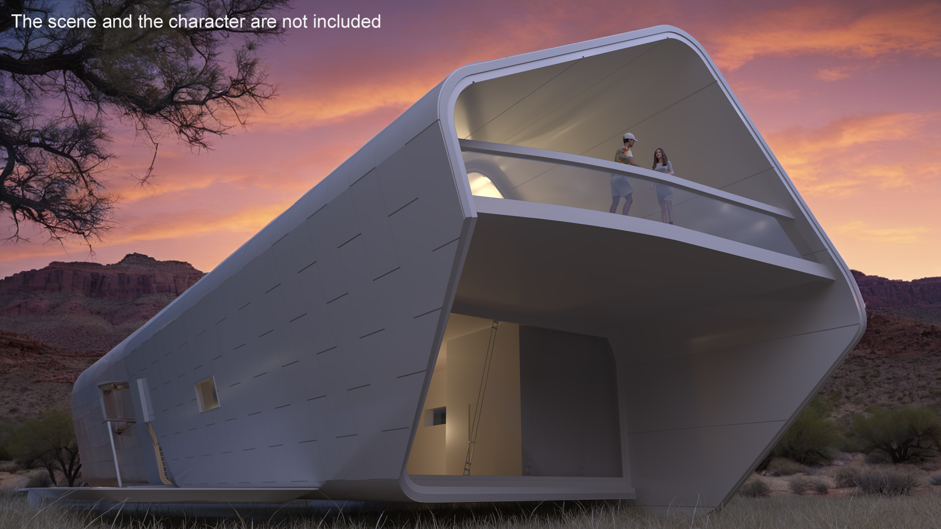 Futuristic House Happy Future 3D model