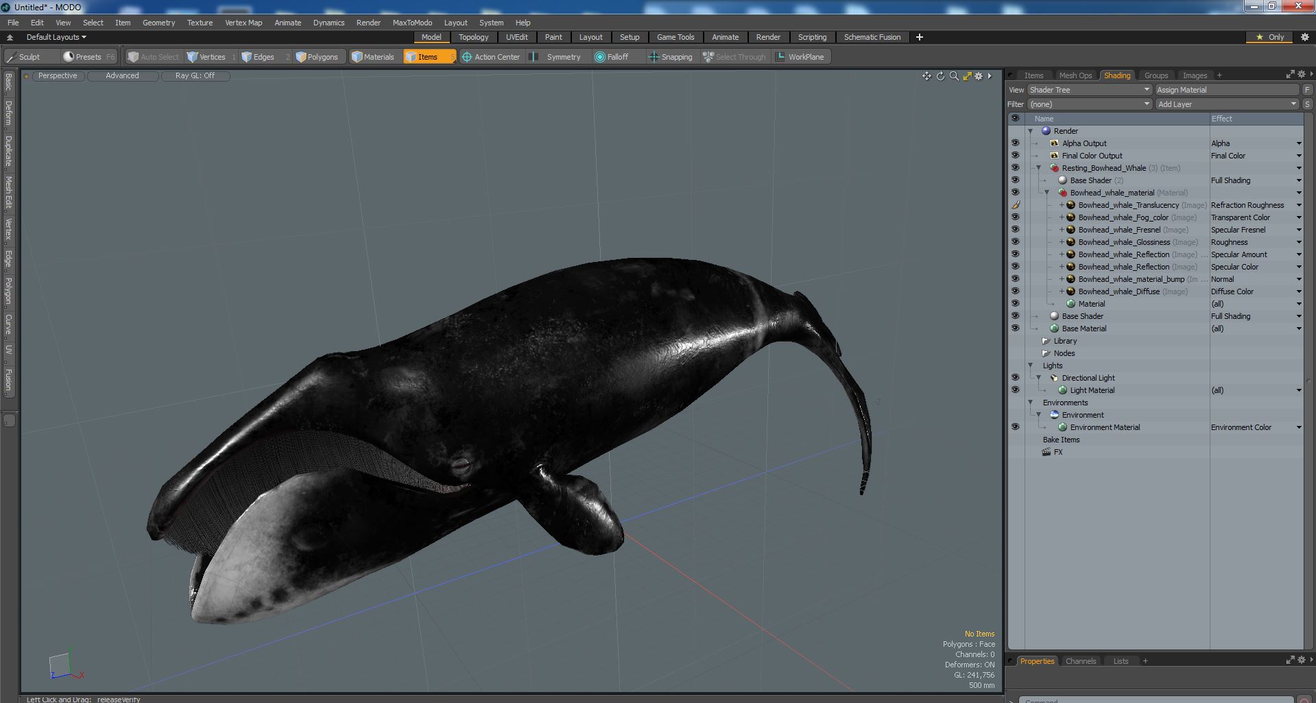 3D Resting Bowhead Whale