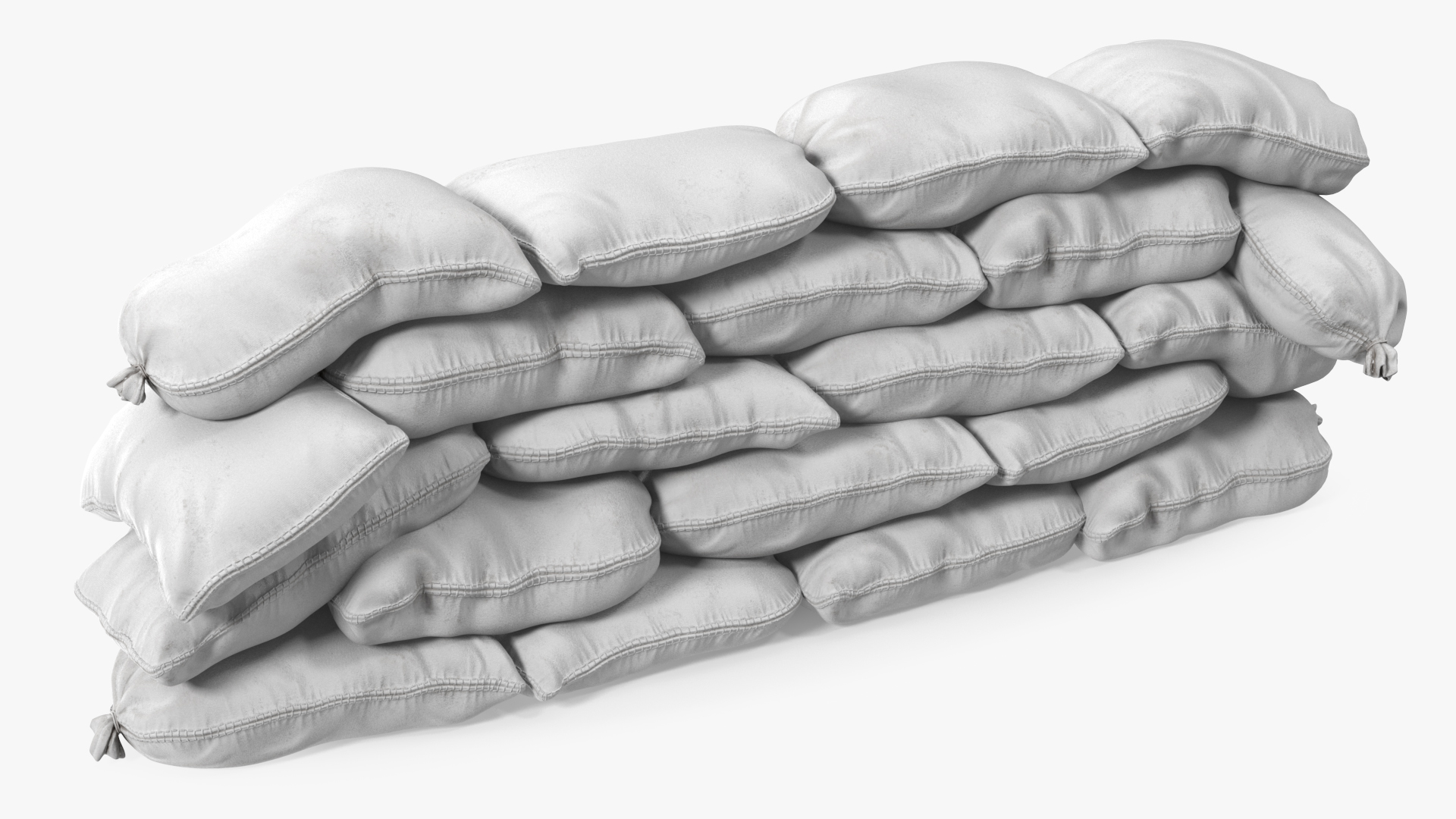 3D Polypropylene Sandbag Barricade