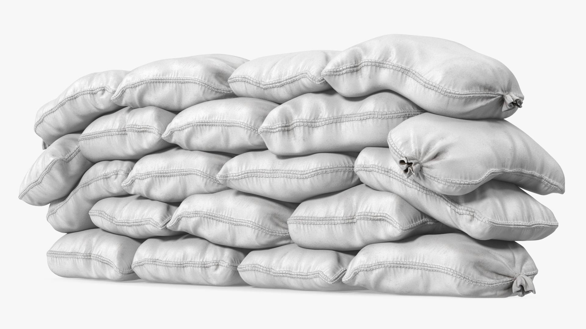 3D Polypropylene Sandbag Barricade