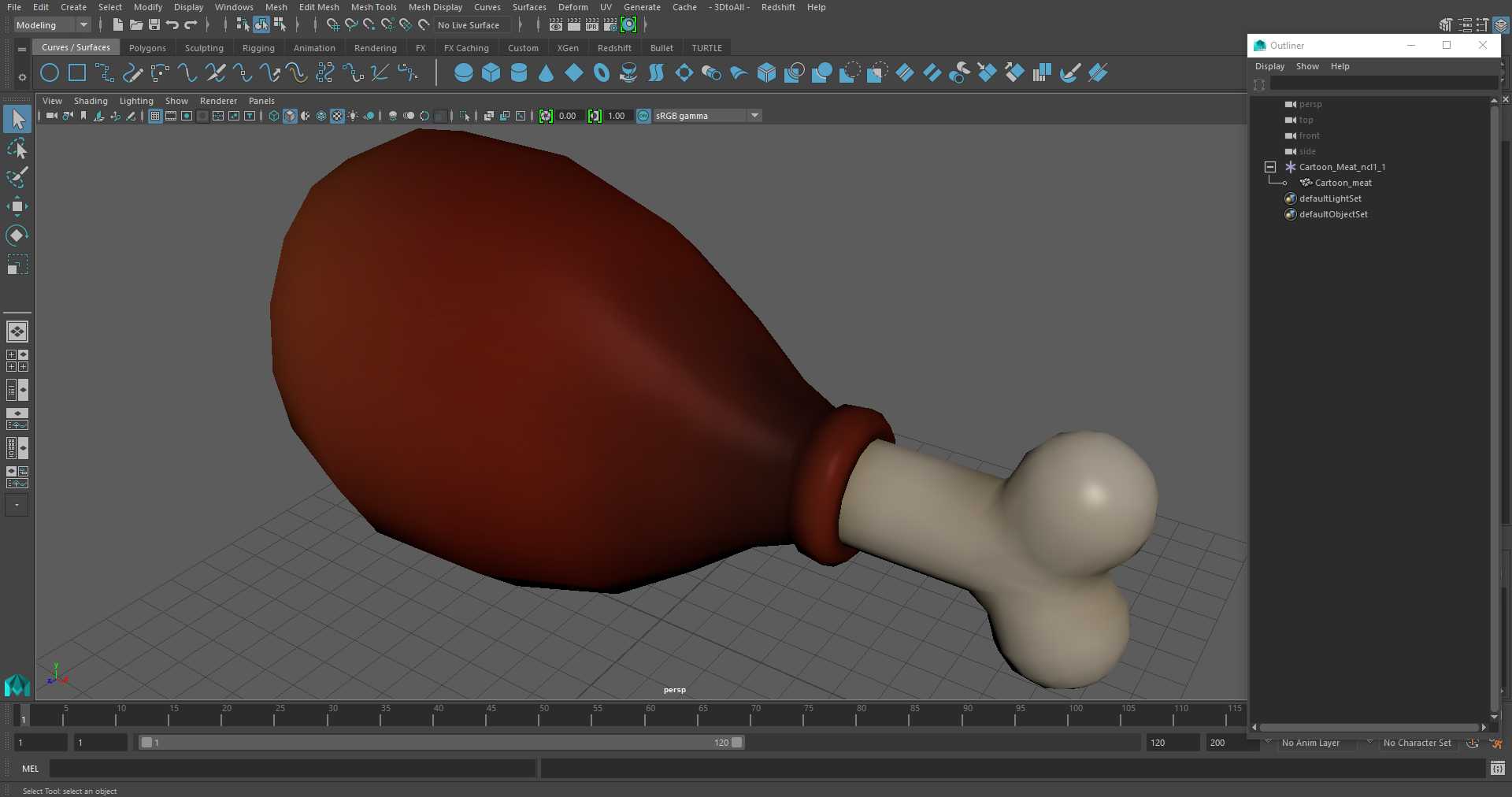 Cartoon Meat 3D