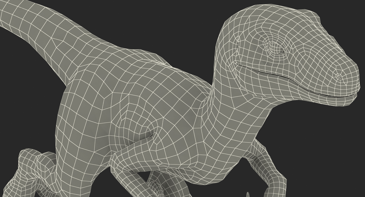 3D model Velociraptor Walking Pose