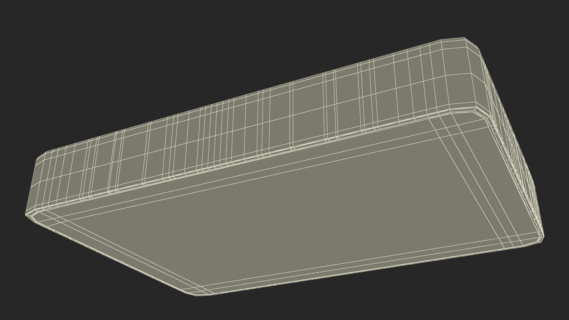 3D UK Double Socket Switch model