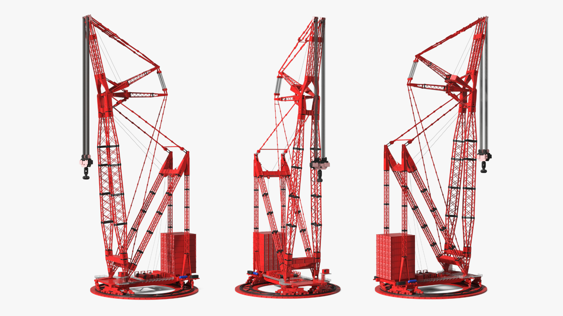 3D Lattice Boom Crane model