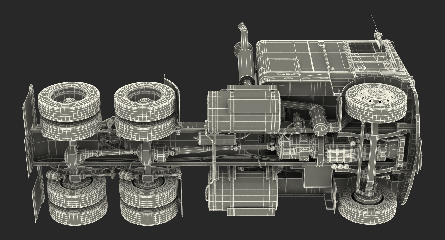 Marmon 110P Truck Rigged 3D model