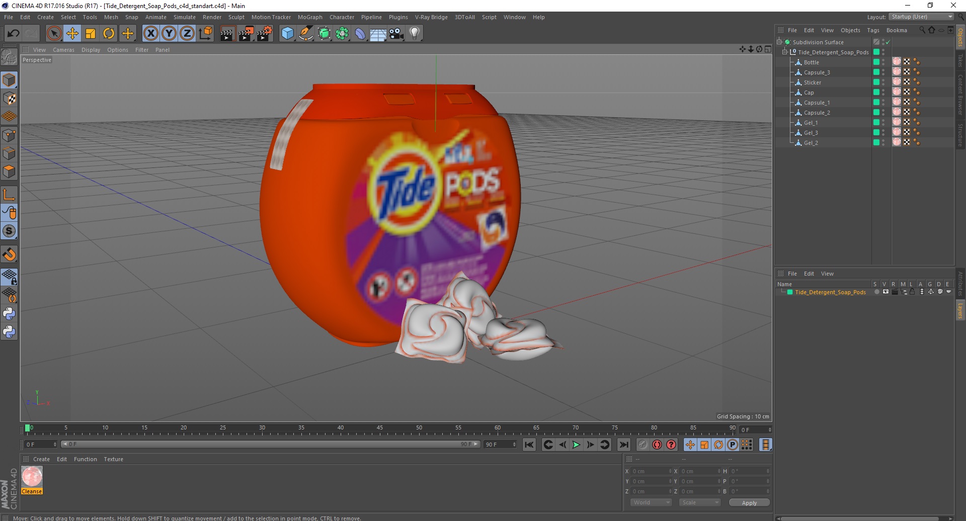 Tide Detergent Soap Pods 3D model