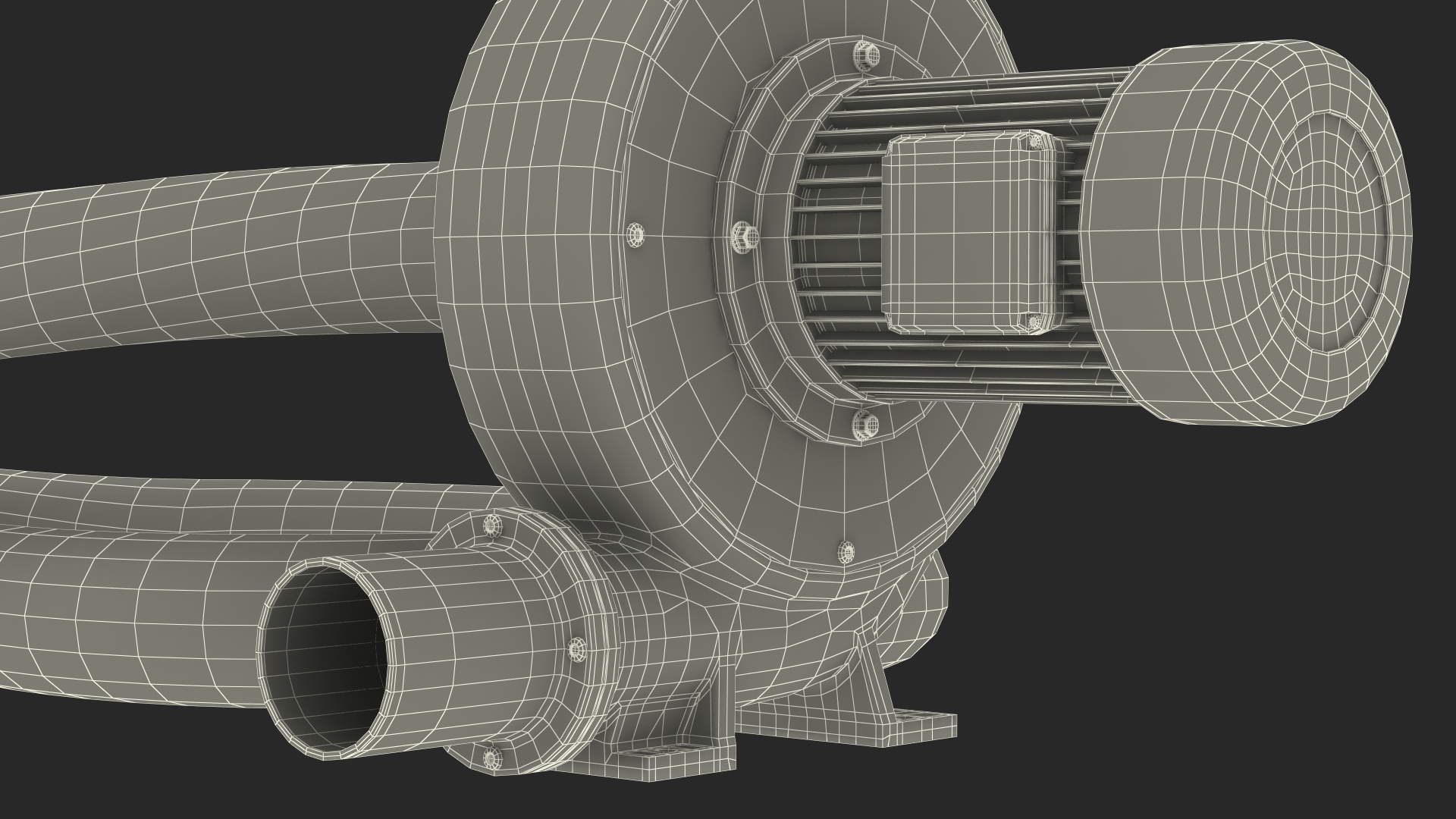 Exhaust Fume Extraction System Single Duct 3D